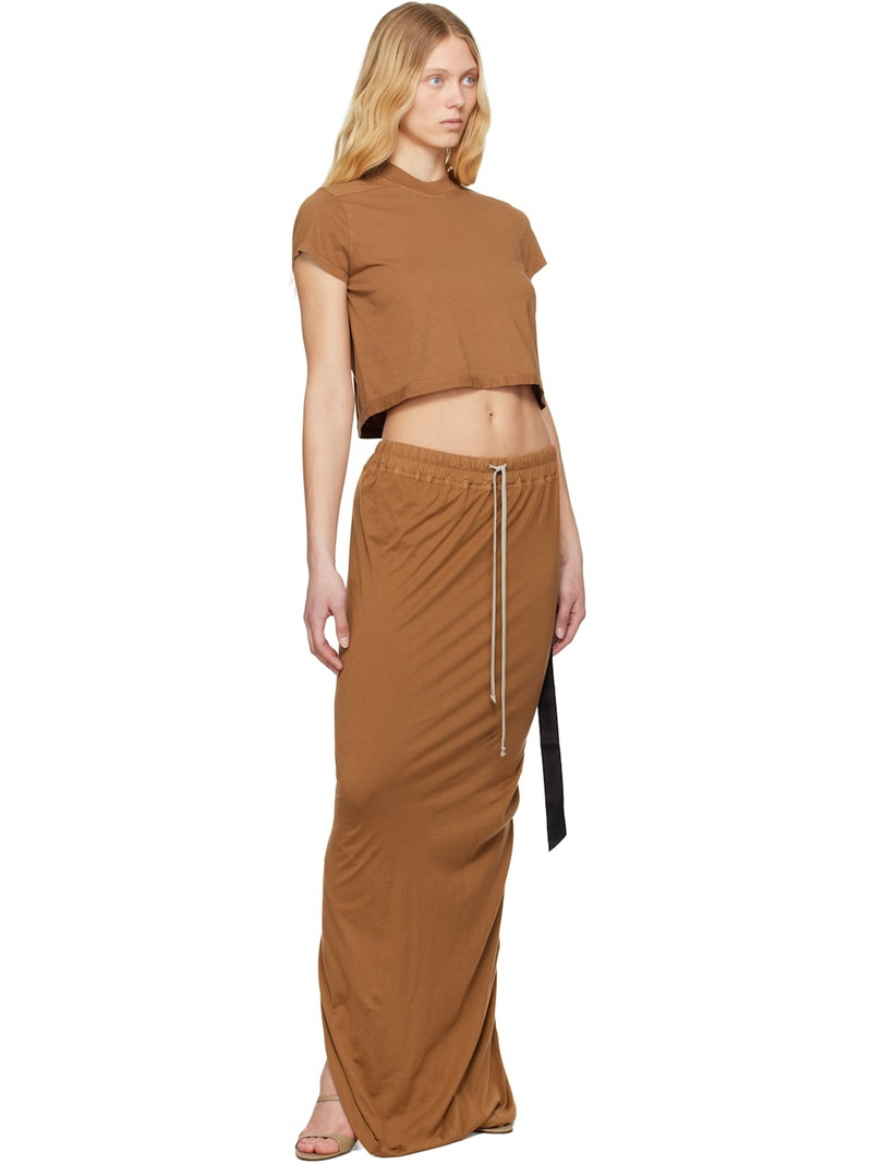 Rick Owens DRKSHDW Orange Hollywood Pull On Pillar Maxi Skirt outlook