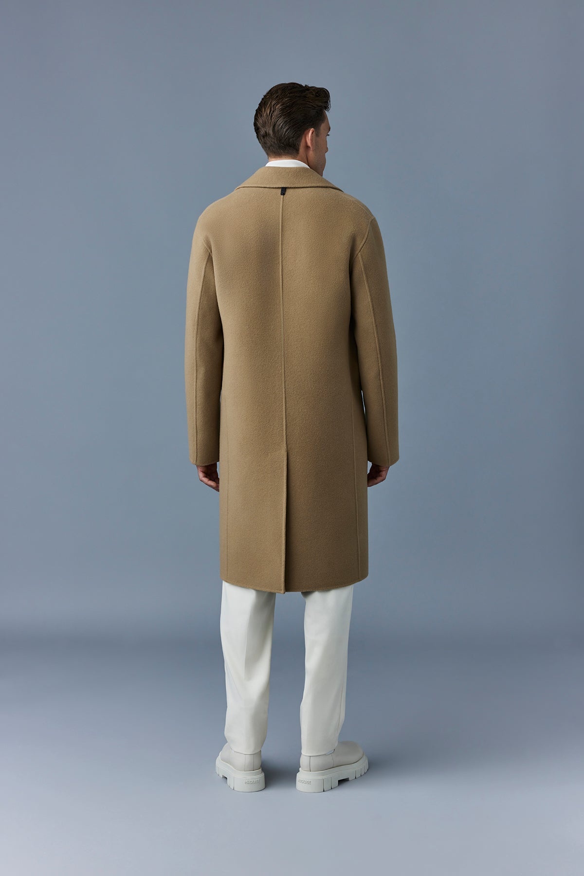 BENJAMIN Double-face wool coat with notched lapel - 5