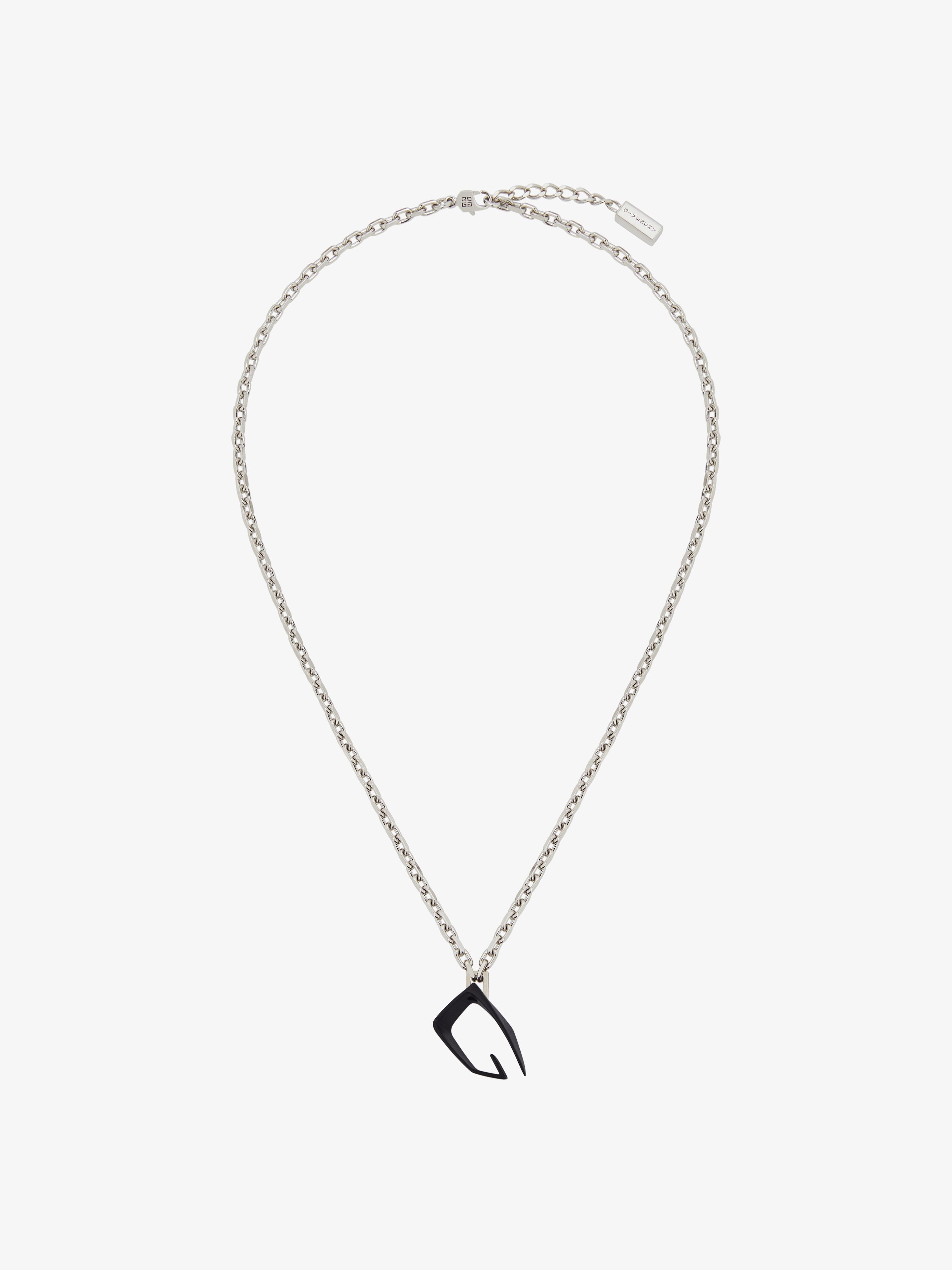 GIV CUT NECKLACE IN METAL AND GLOW IN THE DARK ENAMEL - 1
