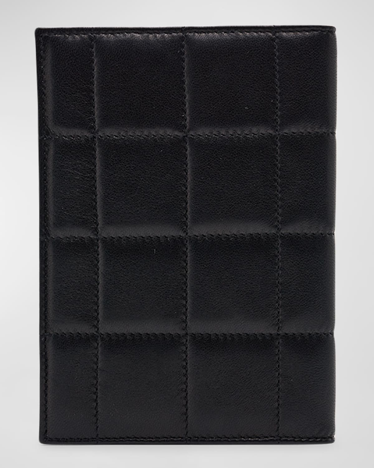 Passport Case in Quilted Smooth Leather - 4