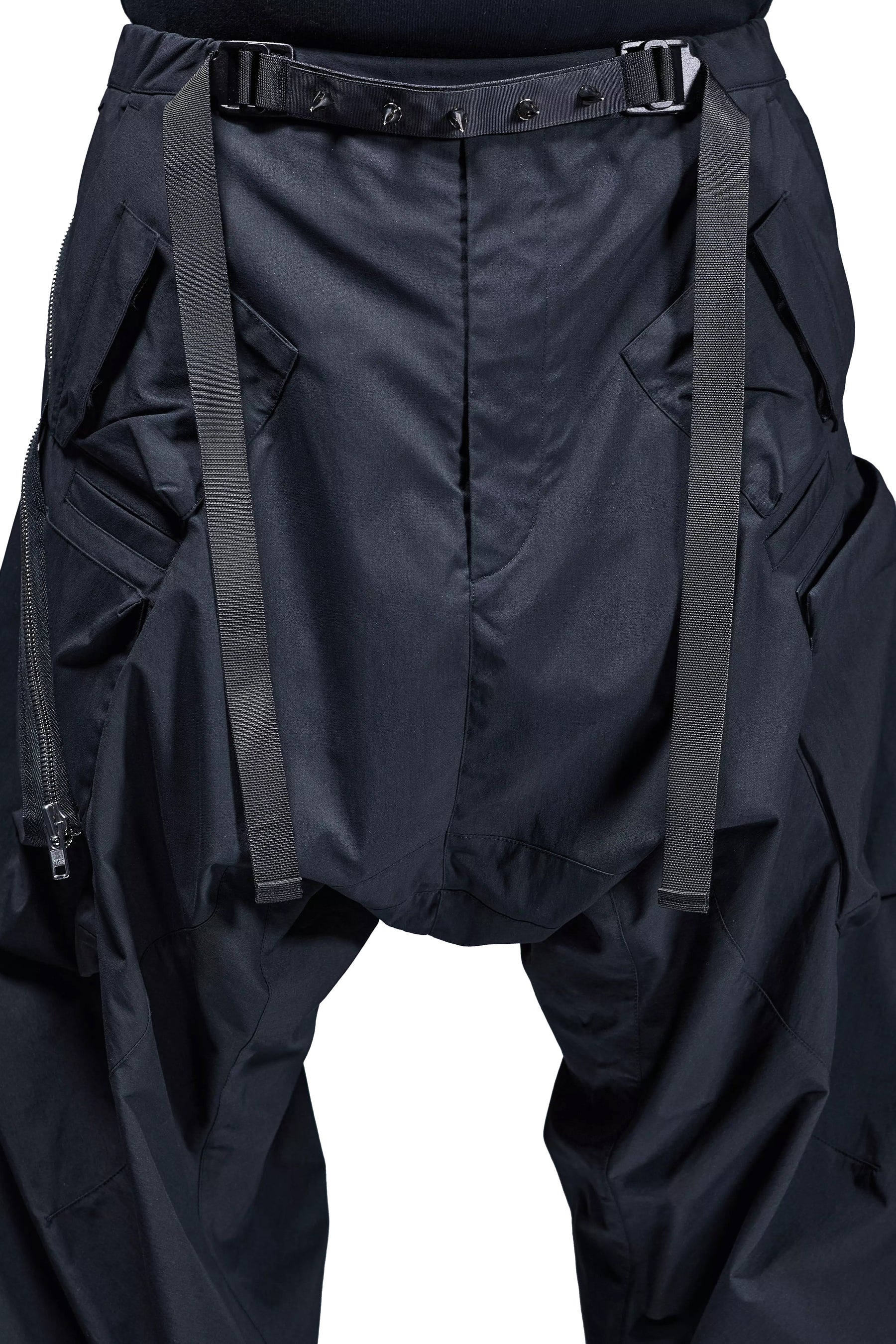 ENCAPSULATED NYLON ULTRAWIDE DRAWCORD CARGO TROUSER GEN. 1 (P30AL-E) / BLK - 11