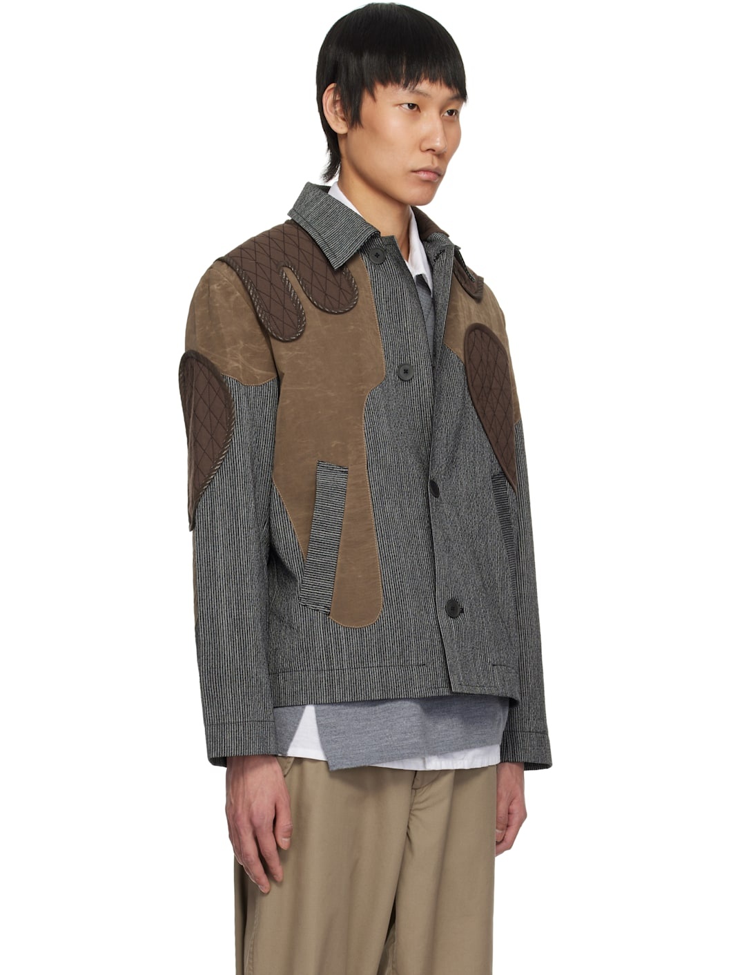 Gray Utility Patch Jacket - 2