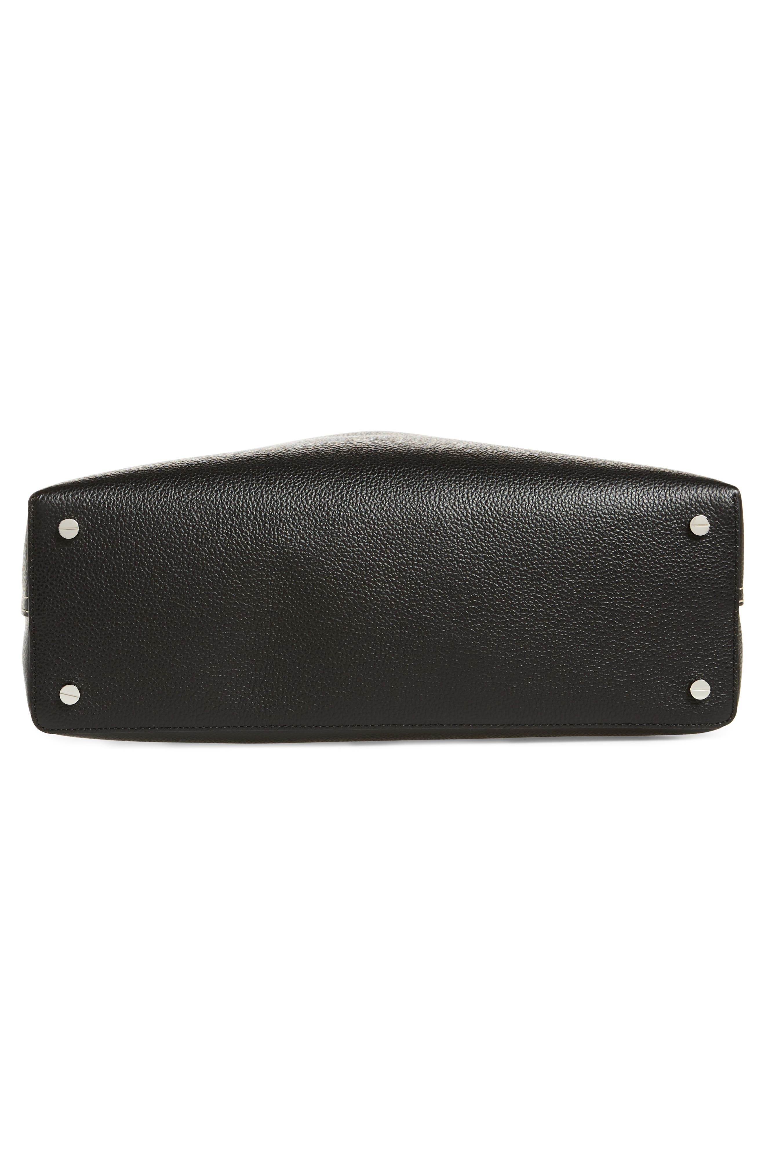 TOTEME T-Lock Curved Leather Shoulder Bag in Black 001 at Nordstrom - 8