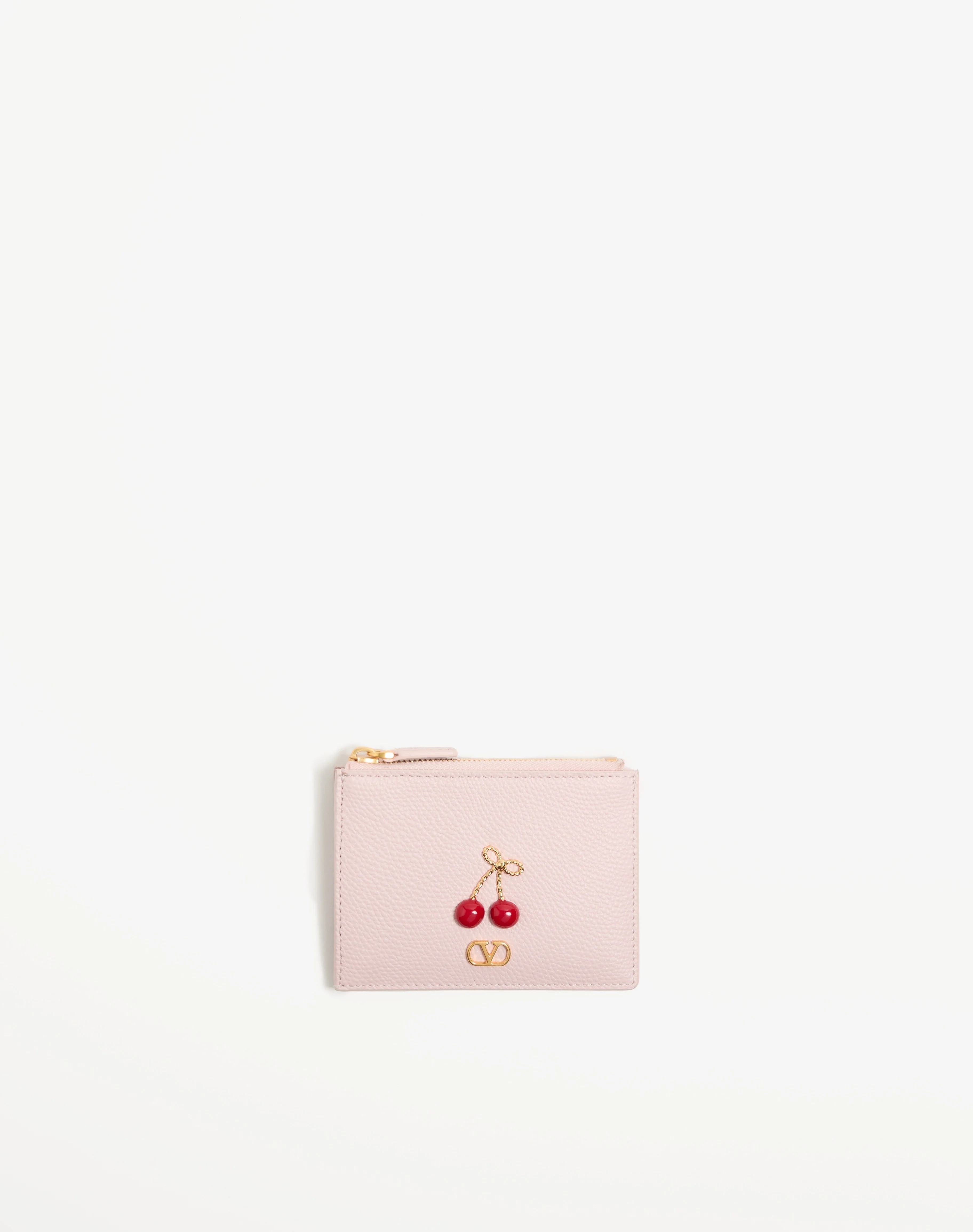 CHERRYFIC CARDHOLDER IN GRAINY CALFSKIN - 1
