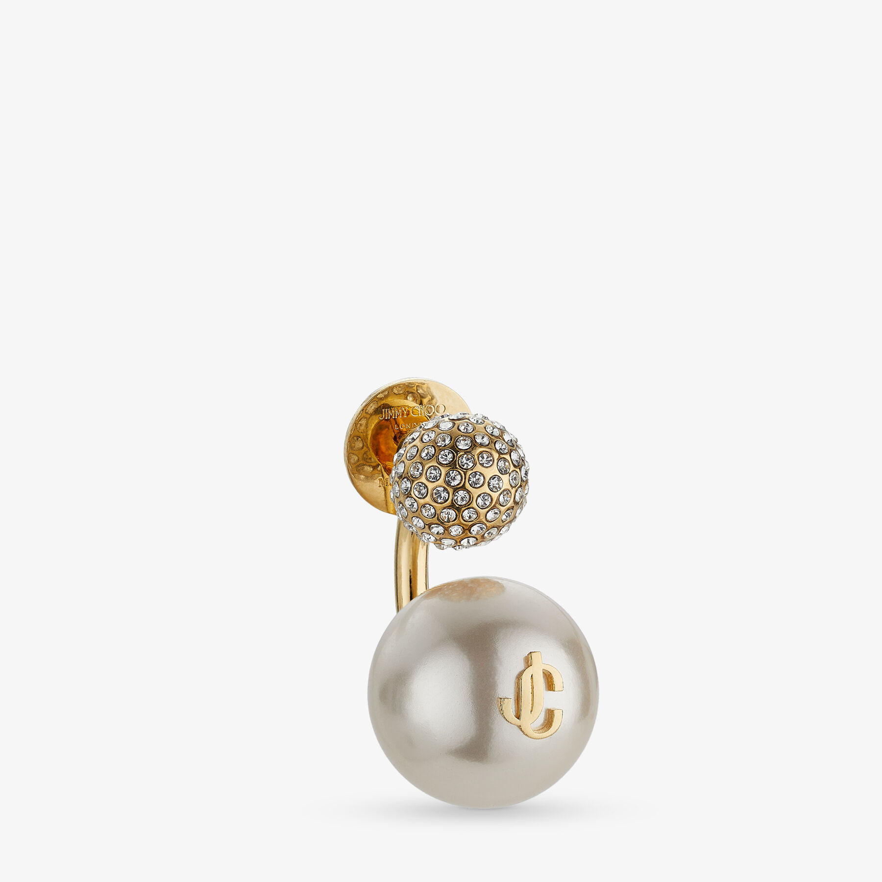 Auri Earring
Gold-Finish Metal Pearl and Crystal Earrings - 4