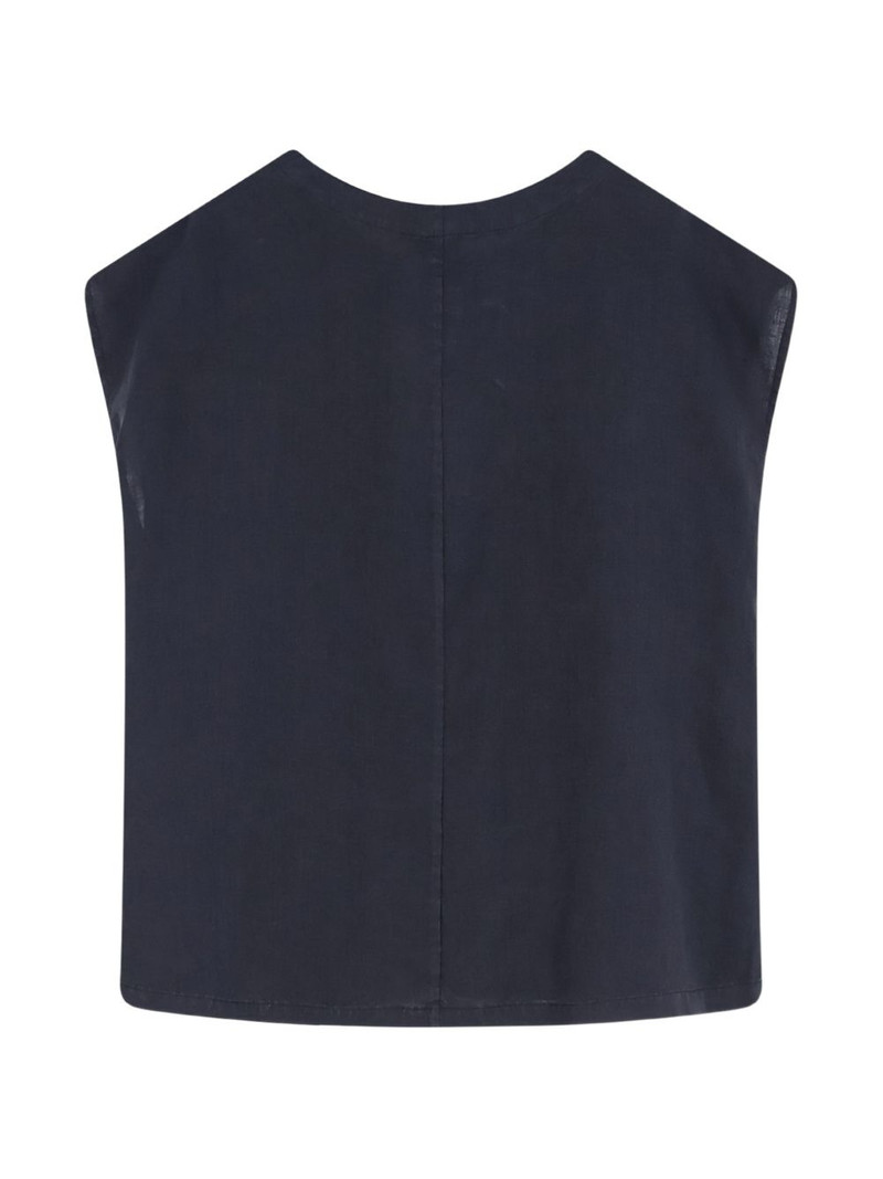 Aspesi tie-neck sleeveless top outlook