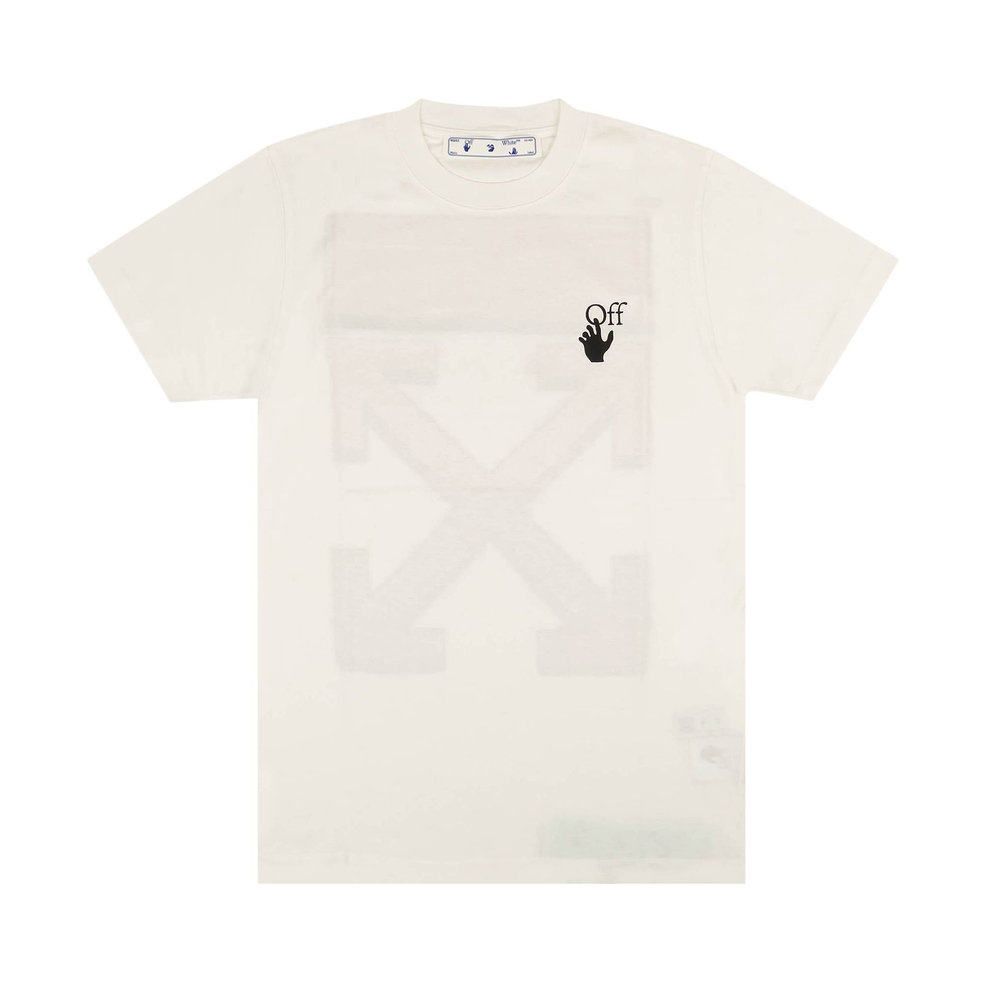 Off-White Marker Slim Tee 'White/Red' - 1