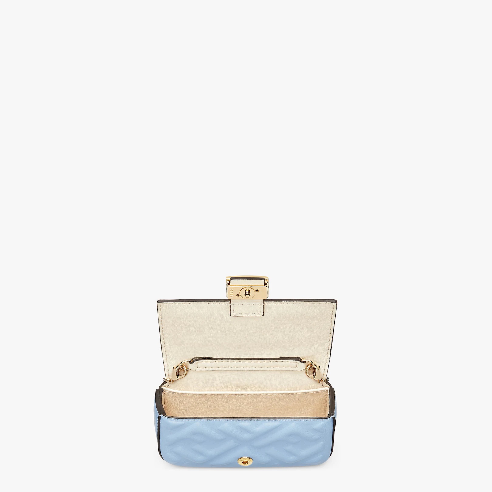 Light blue nappa leather charm - 4
