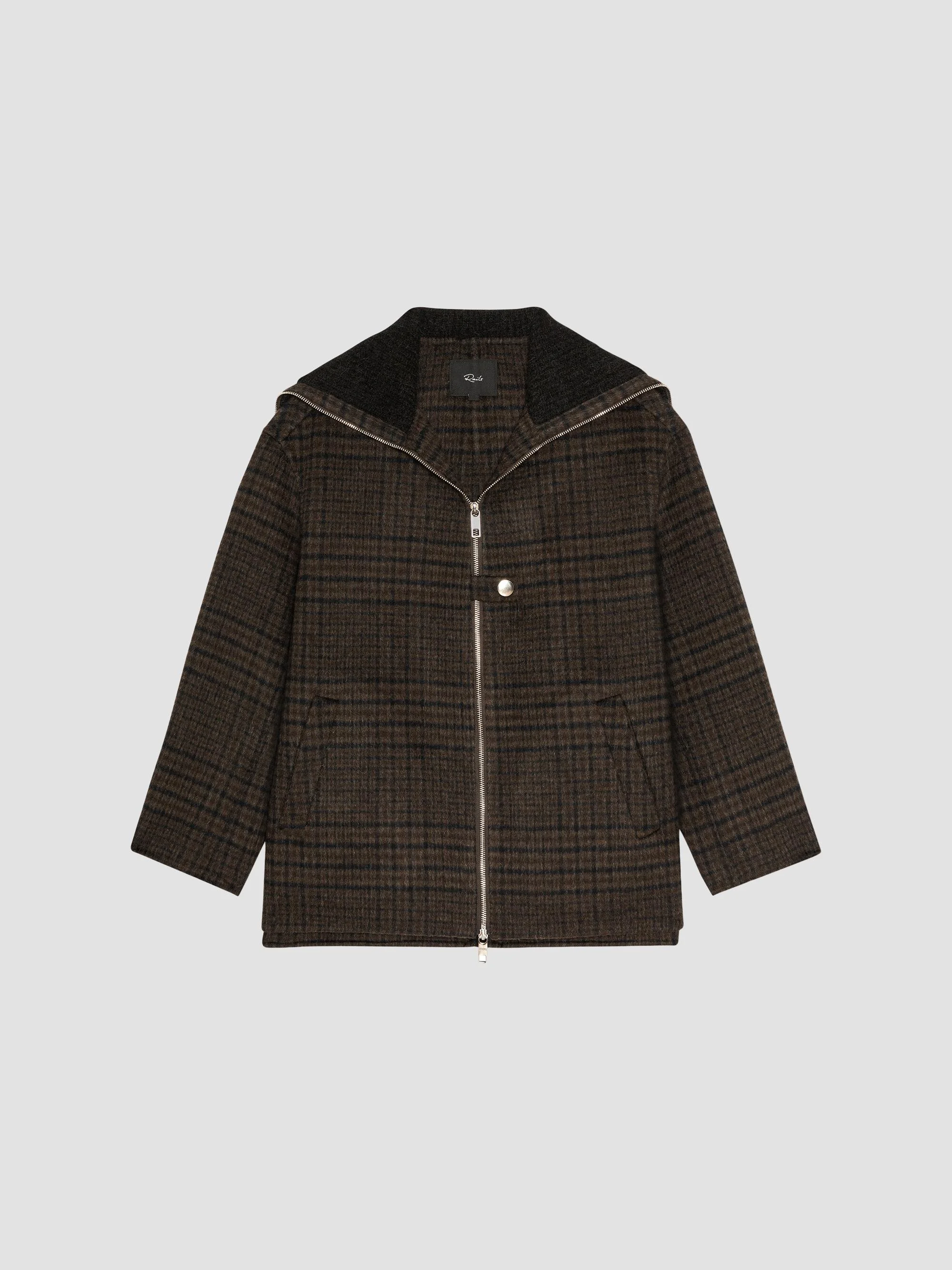 Women's Silves Plaid Wool-Blend Jacket - Highland Plaid - 1