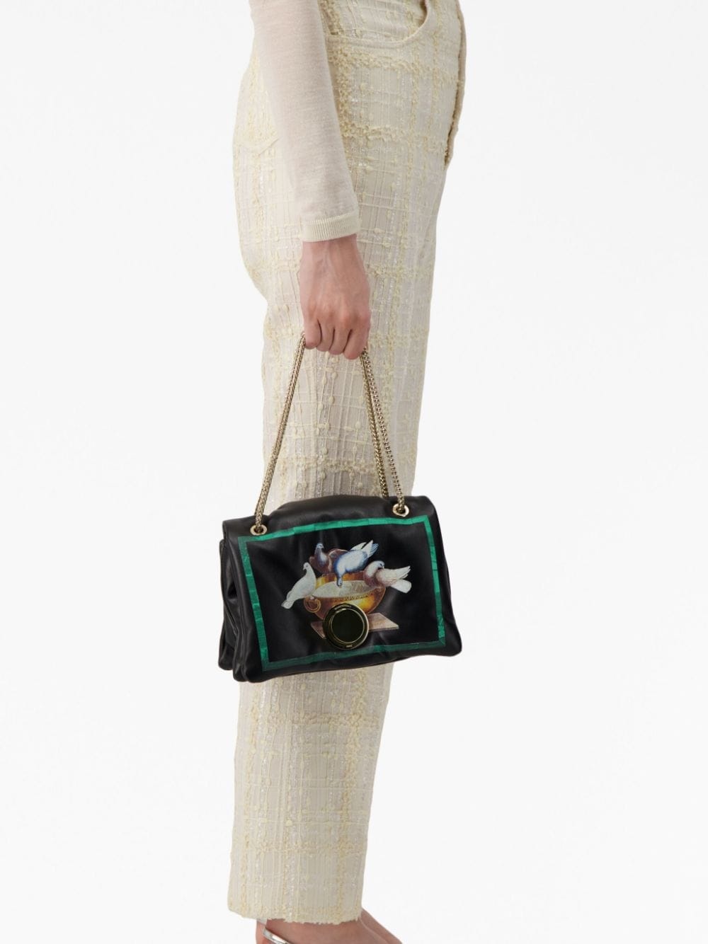 Birds Airbag leather shoulder bag - 2