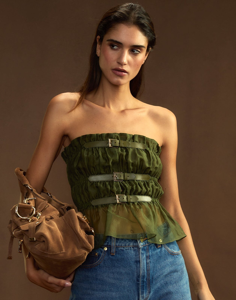 Buckle Up Silk Organza Top 1