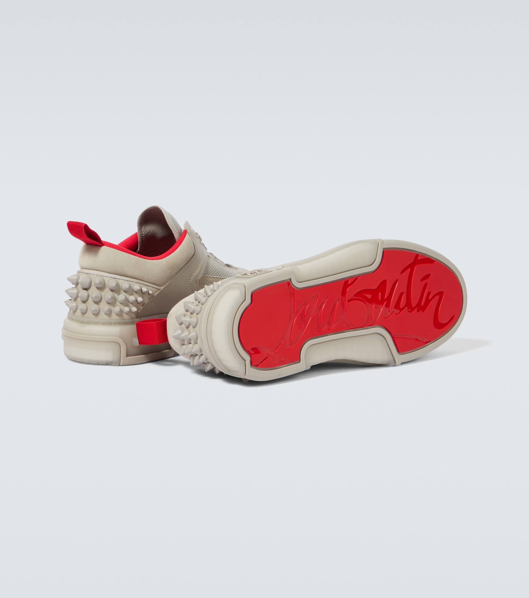 Astroloubi leather and suede sneakers - 7