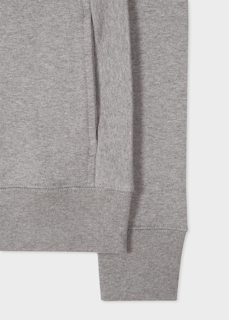 Grey Cotton Zip-Front Hoodie & White T-Shirt Zebra Set 5
