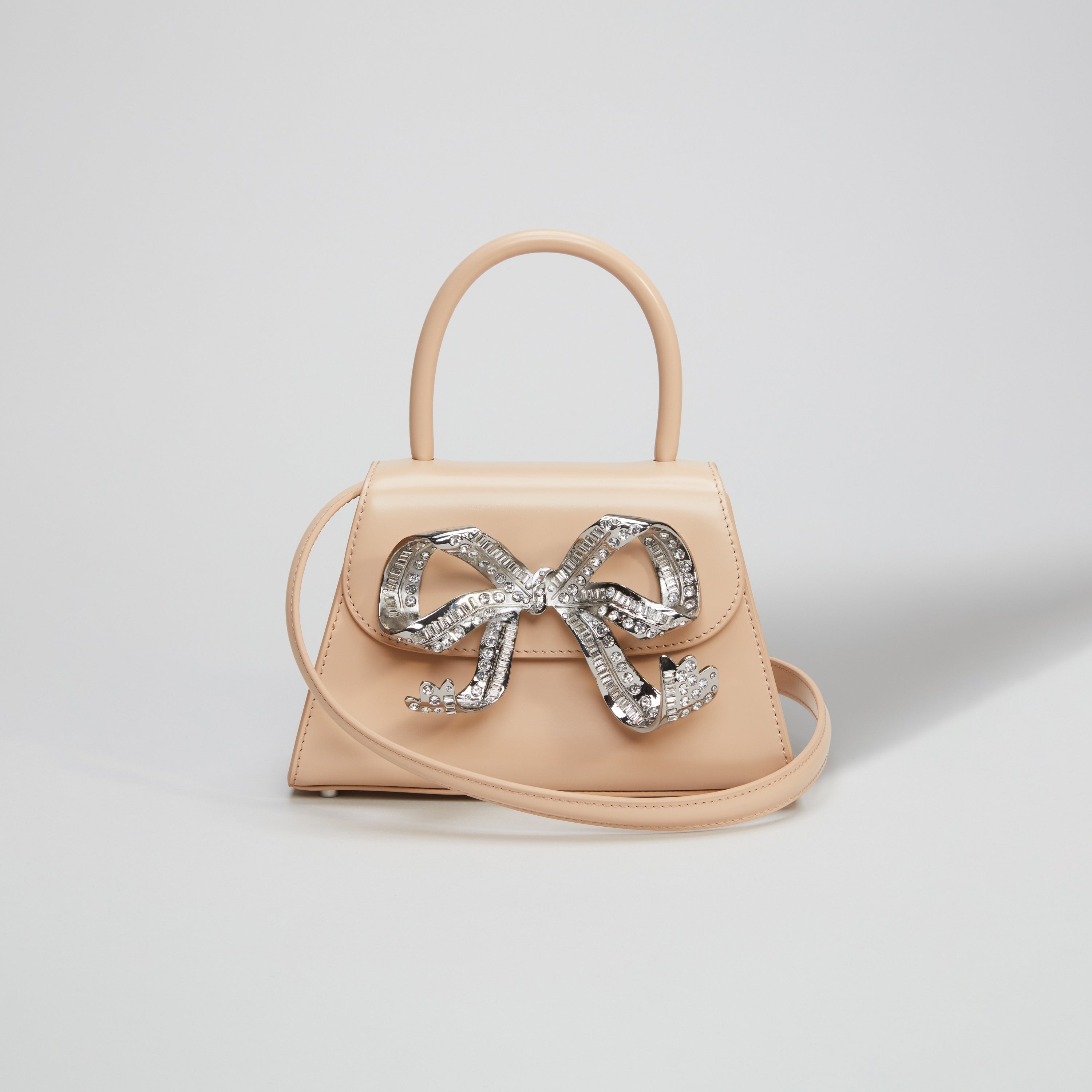 The Bow Mini in Caramel with Diamanté - 4