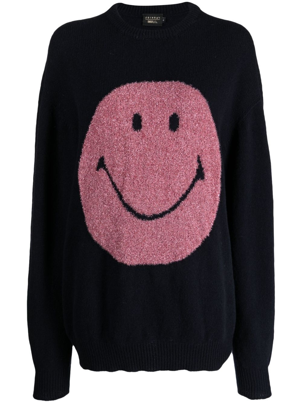 smiley face-motif jumper - 1