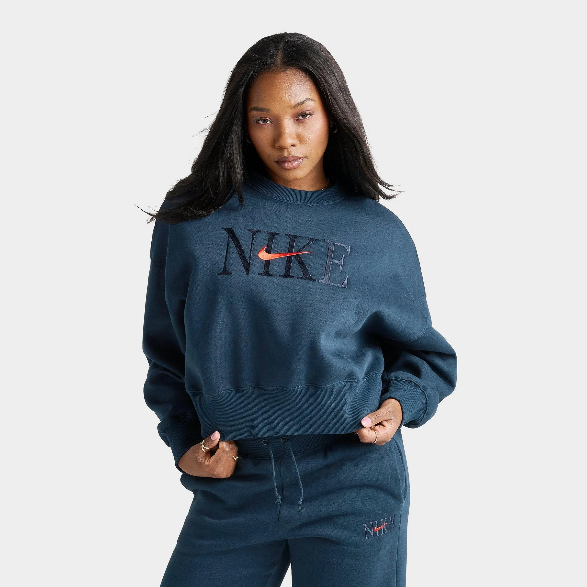 Women's Nike Sportswear Phoenix Fleece Oversized Crewneck Sweatshirt - 1
