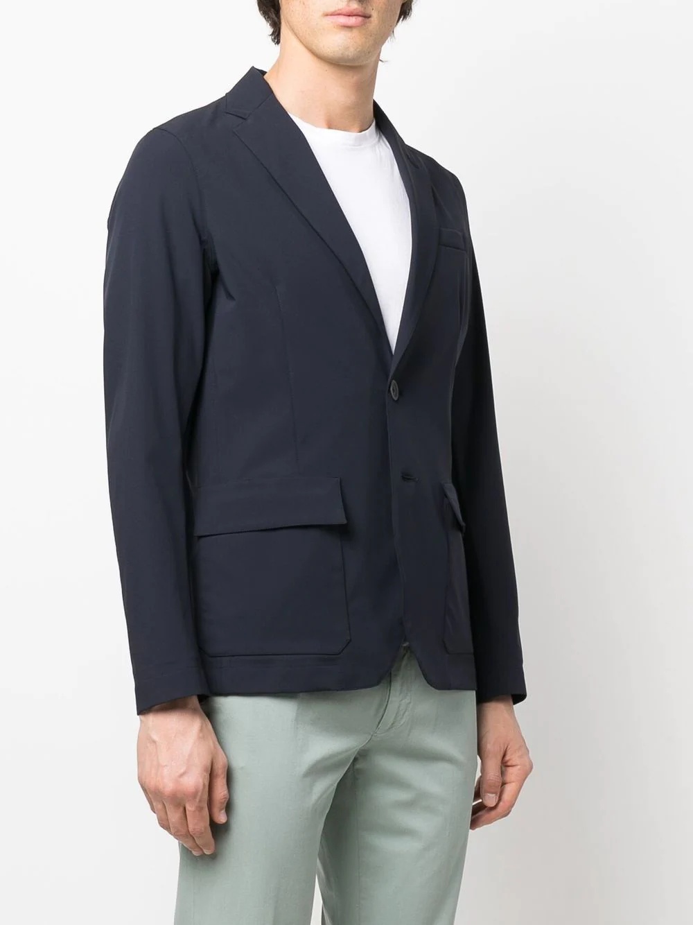 single-breasted fitted blazer - 3