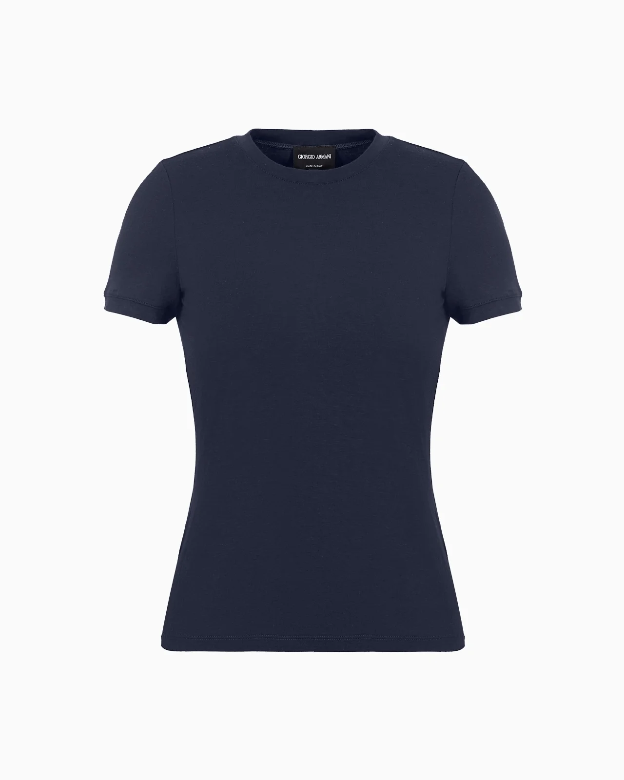 Stretch viscose jersey T-shirt - 1
