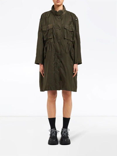 Prada drawstring waist raincoat outlook