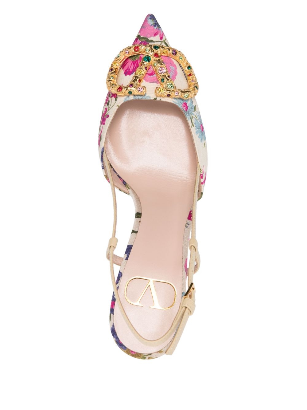 VLogo Signature slingback pumps - 4
