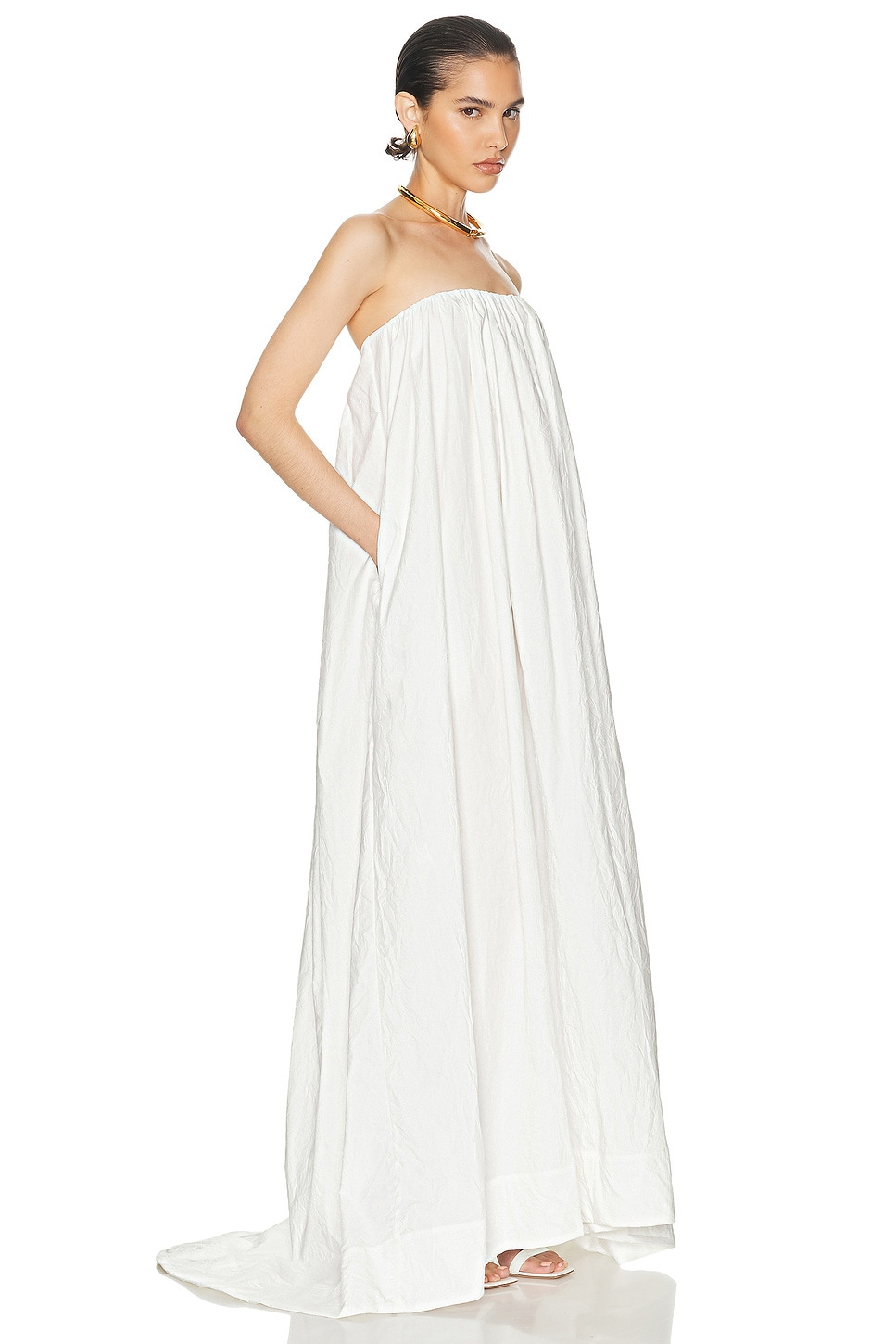 Crinkle Pleated Gown - 2