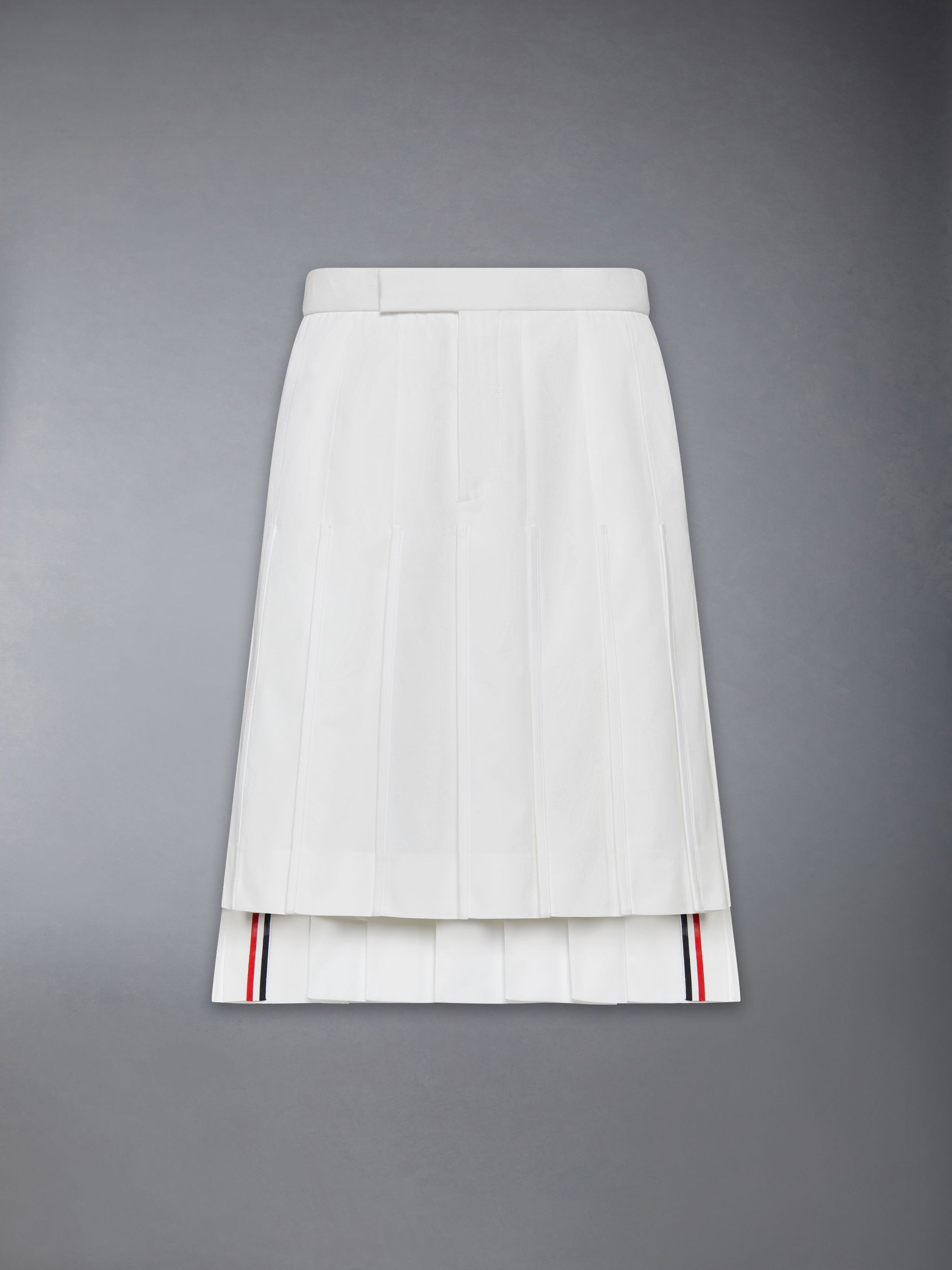 Typewriter Self Tipping Midi Classic Pleated Skirt - 7