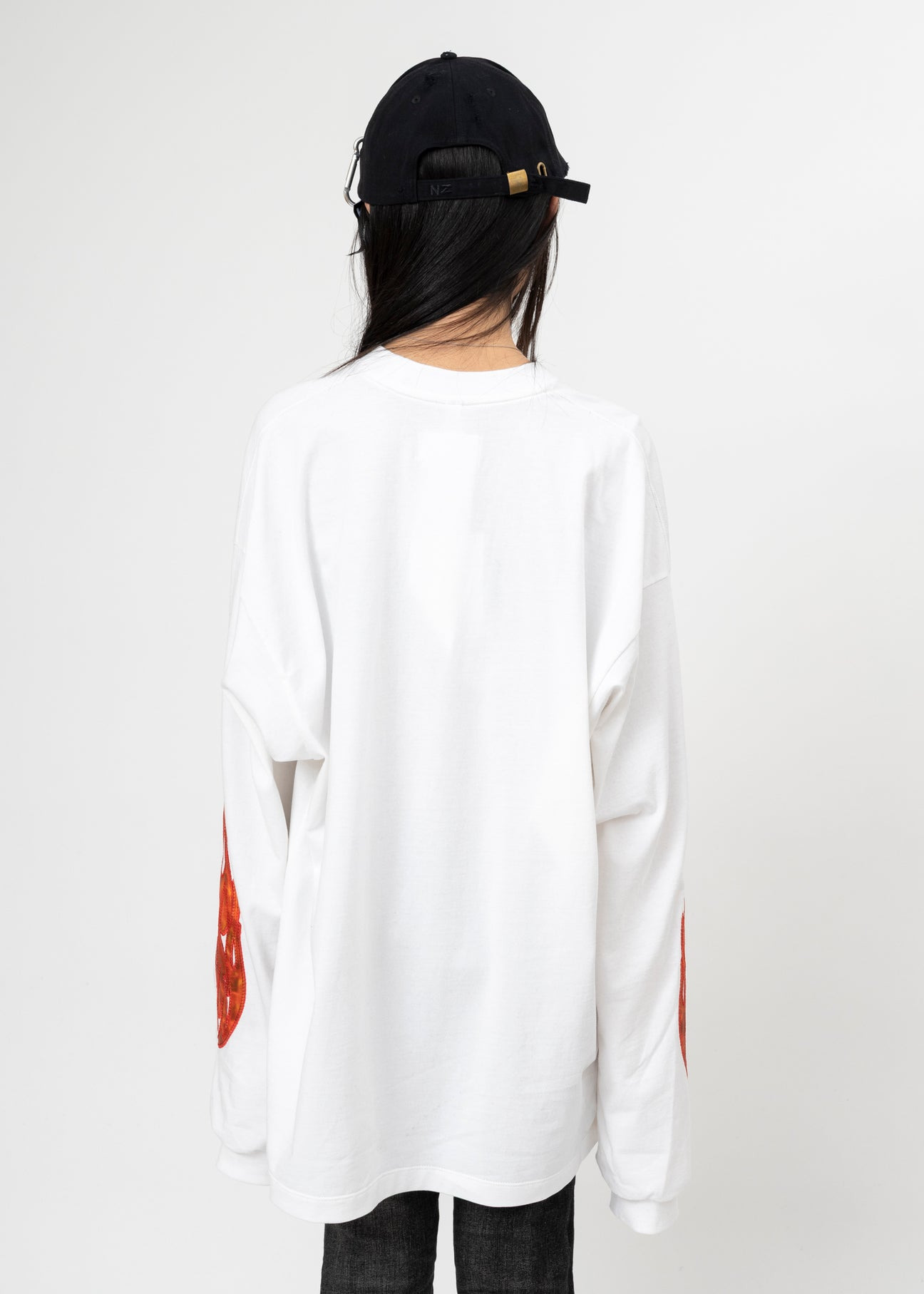 WHITE DOUBLET 1/F FLUCTUATION LENTICULAR L/S T-SHIRT - 3
