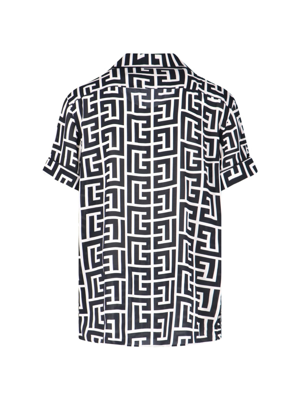'MONOGRAM' VISCOSE SHIRT - 2