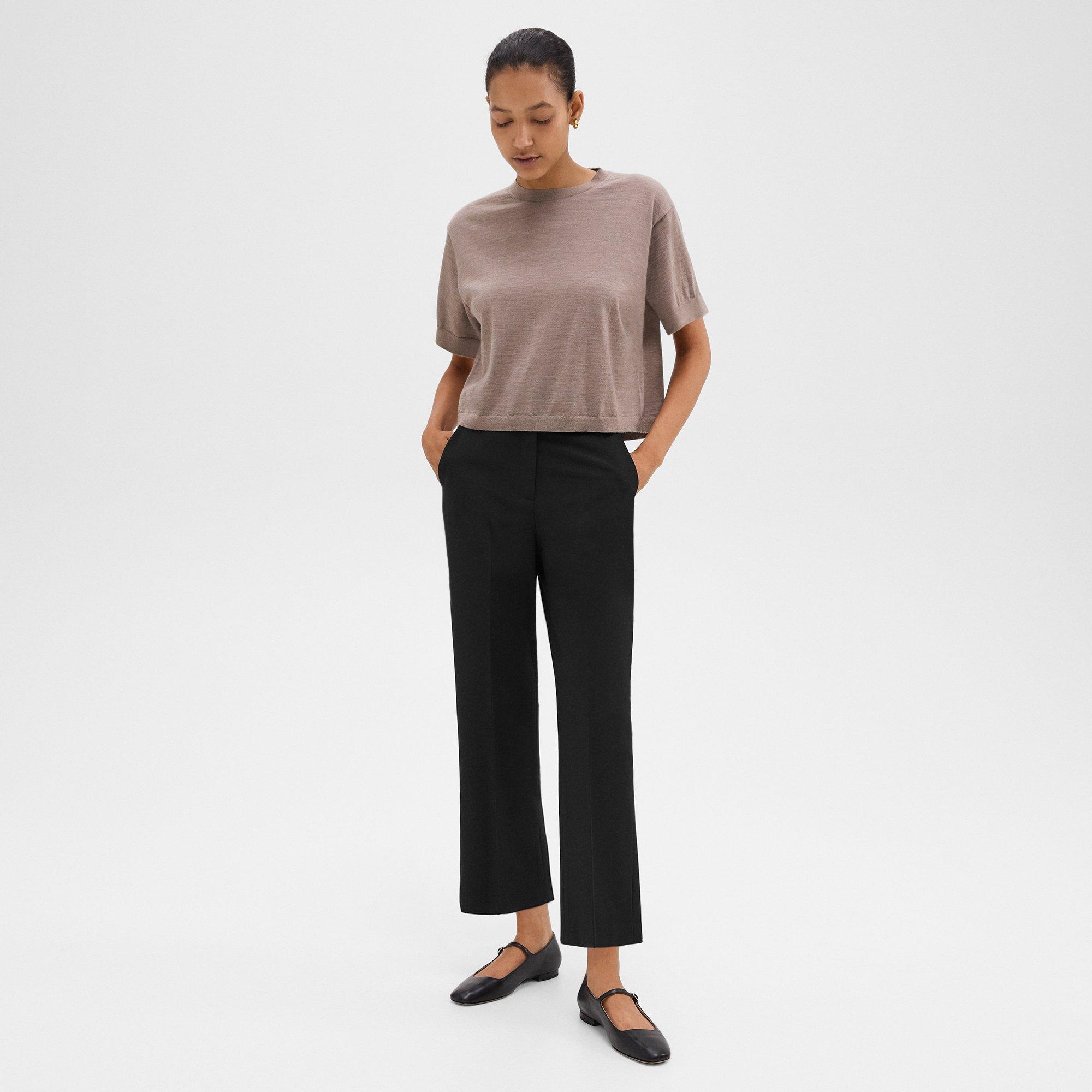 High-Waist Straight-Leg Pant in Good Wool - 2
