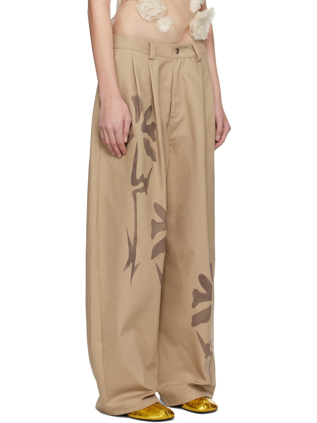 Beige Catchfly Trousers - 2