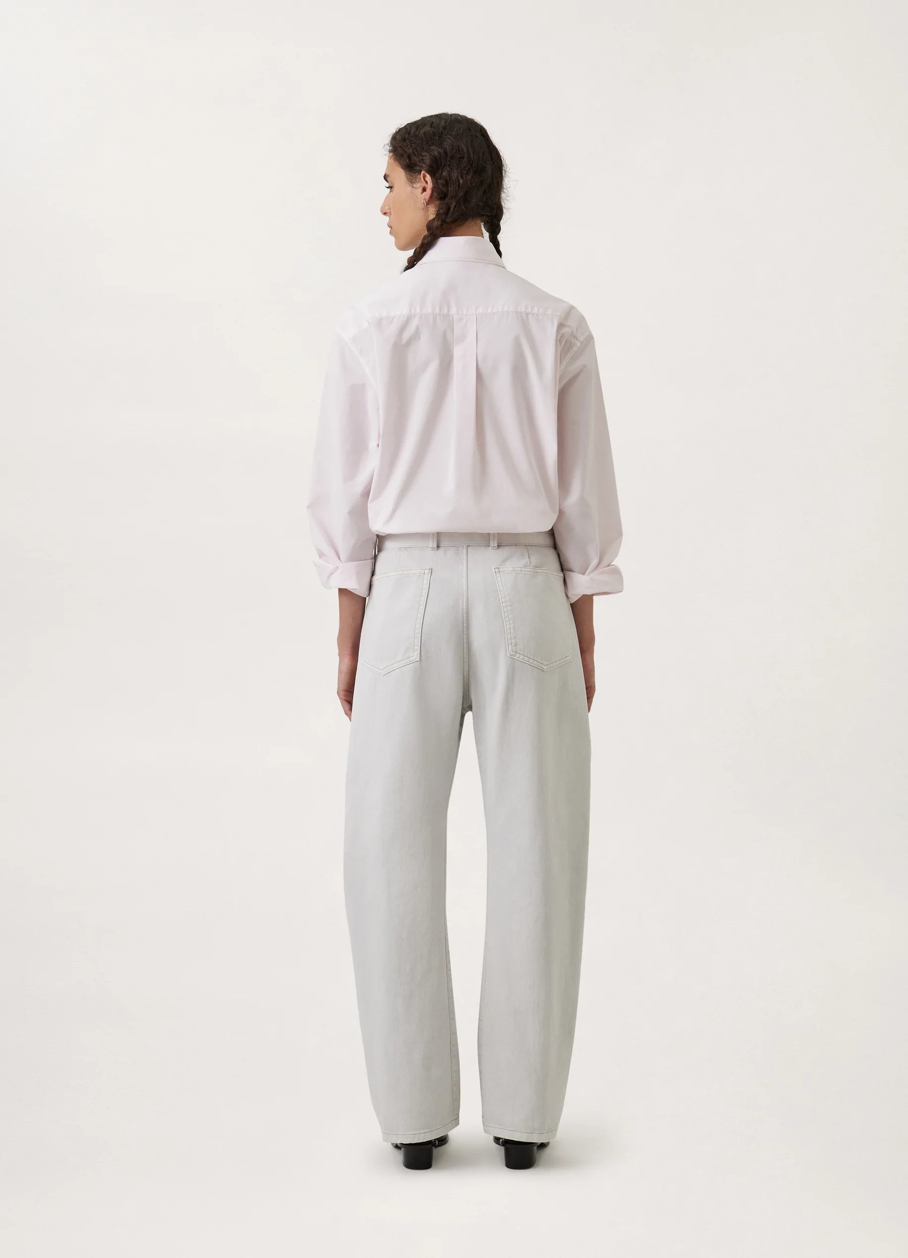 TWISTED BELTED PANTS
SNOWY HEAVY DENIM - 9