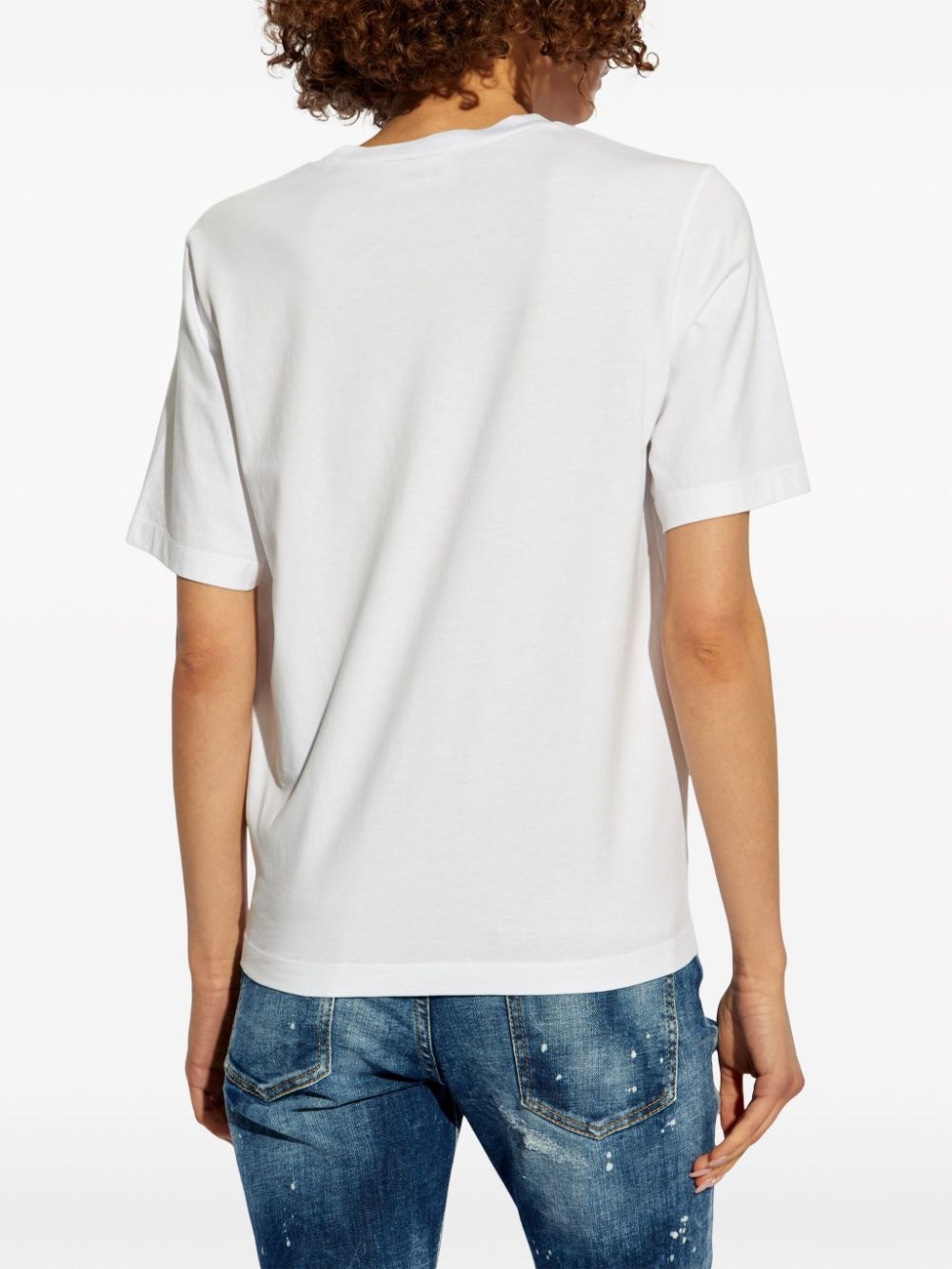Horror maple leaf-print T-shirt - 4