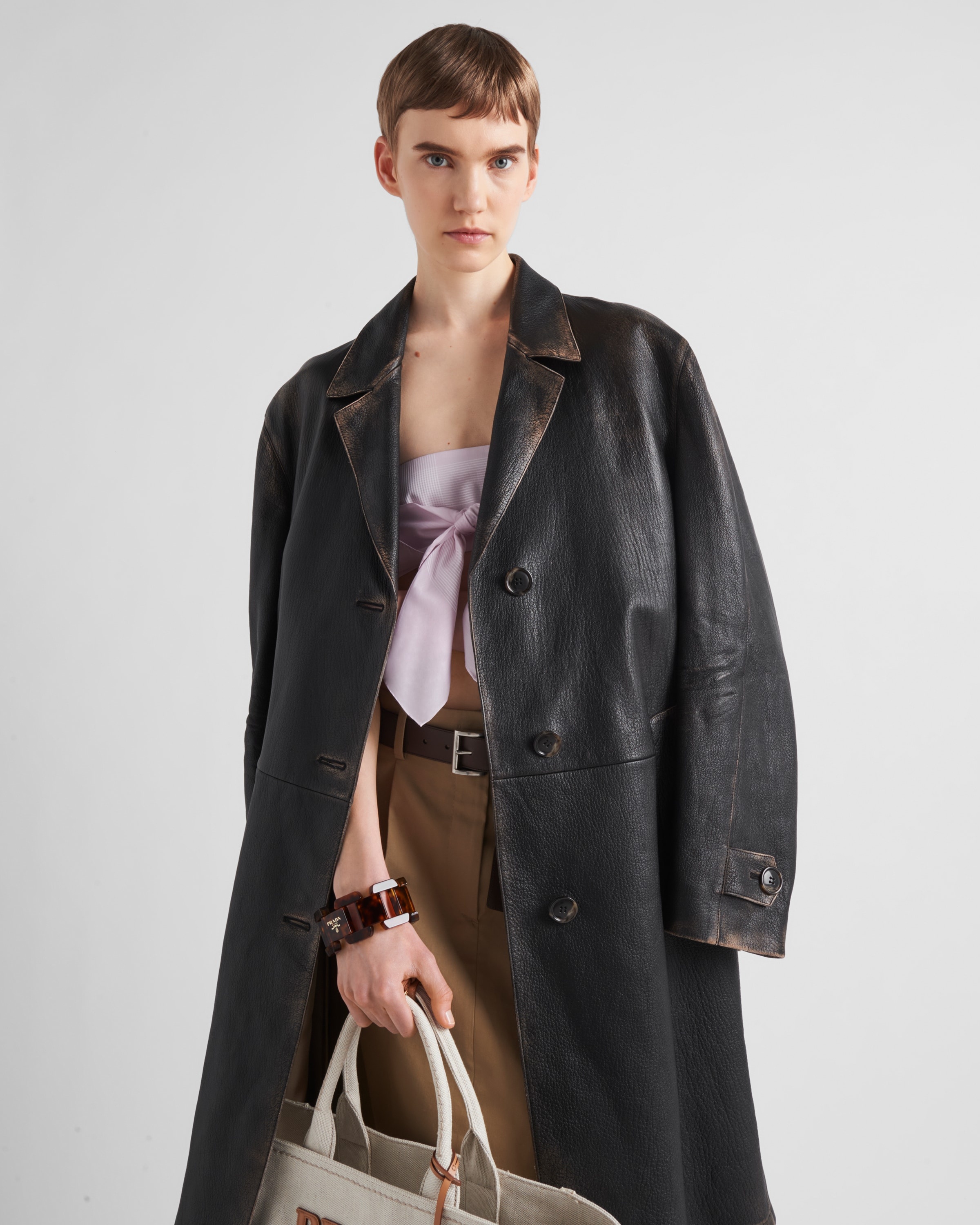 Leather coat - 3