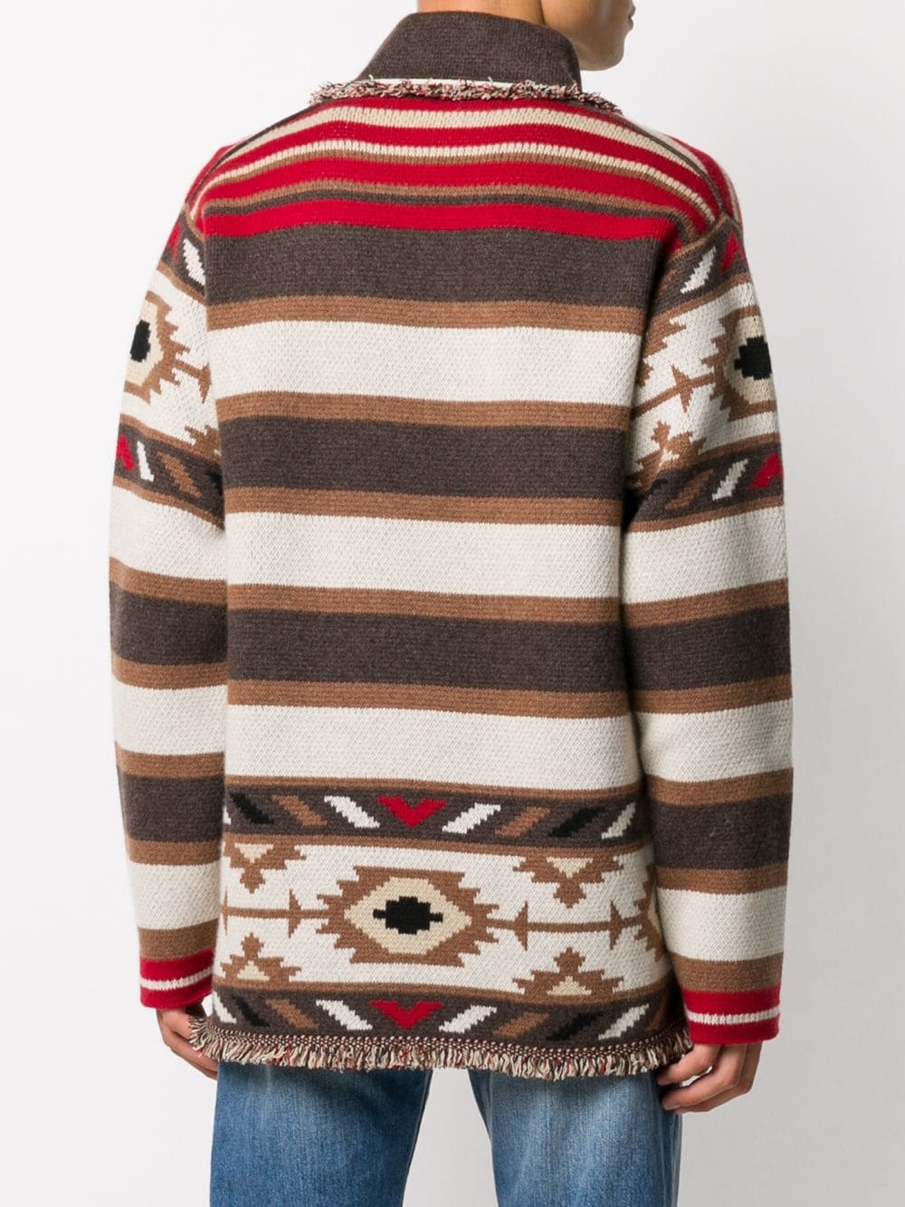 Aztec cashmere cardigan - 4