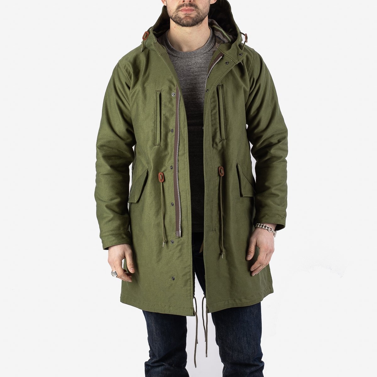 Iron Heart IHM-34-ODG Whipcord M-51 Type Field Coat - Olive
