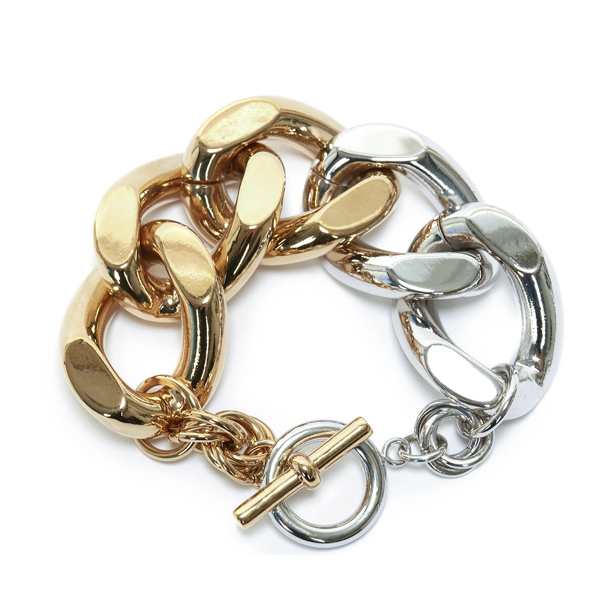 Oversized Chain Bracelet in Gold/silver - 1