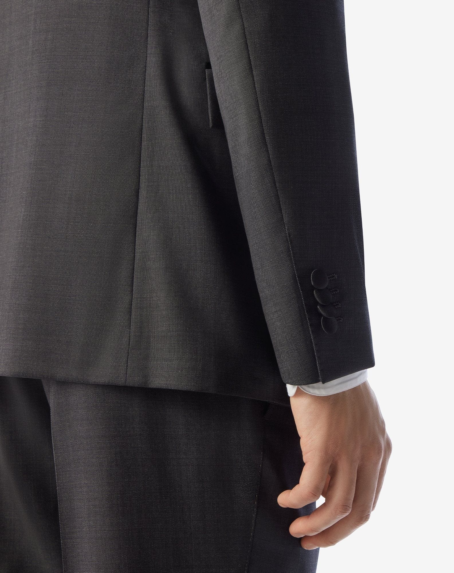 Dark grey pure wool tuxedo - 5