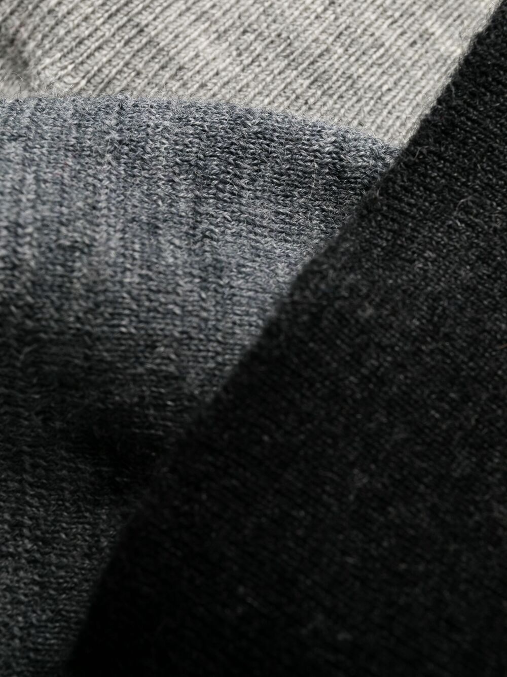colour-block knitted trousers - 7
