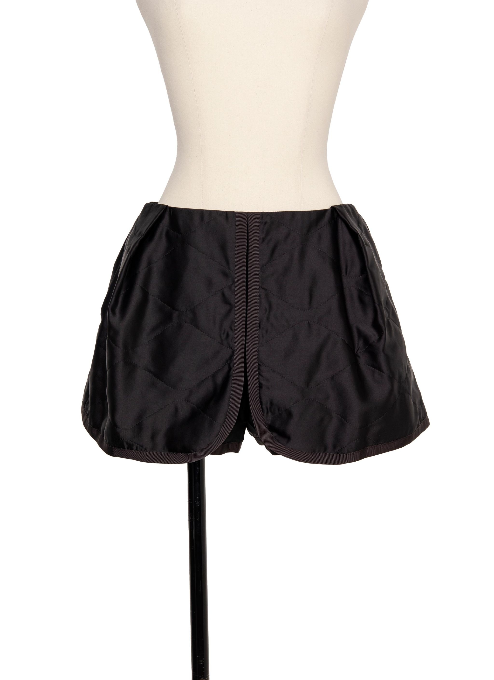Satin Quilted Shorts - 1
