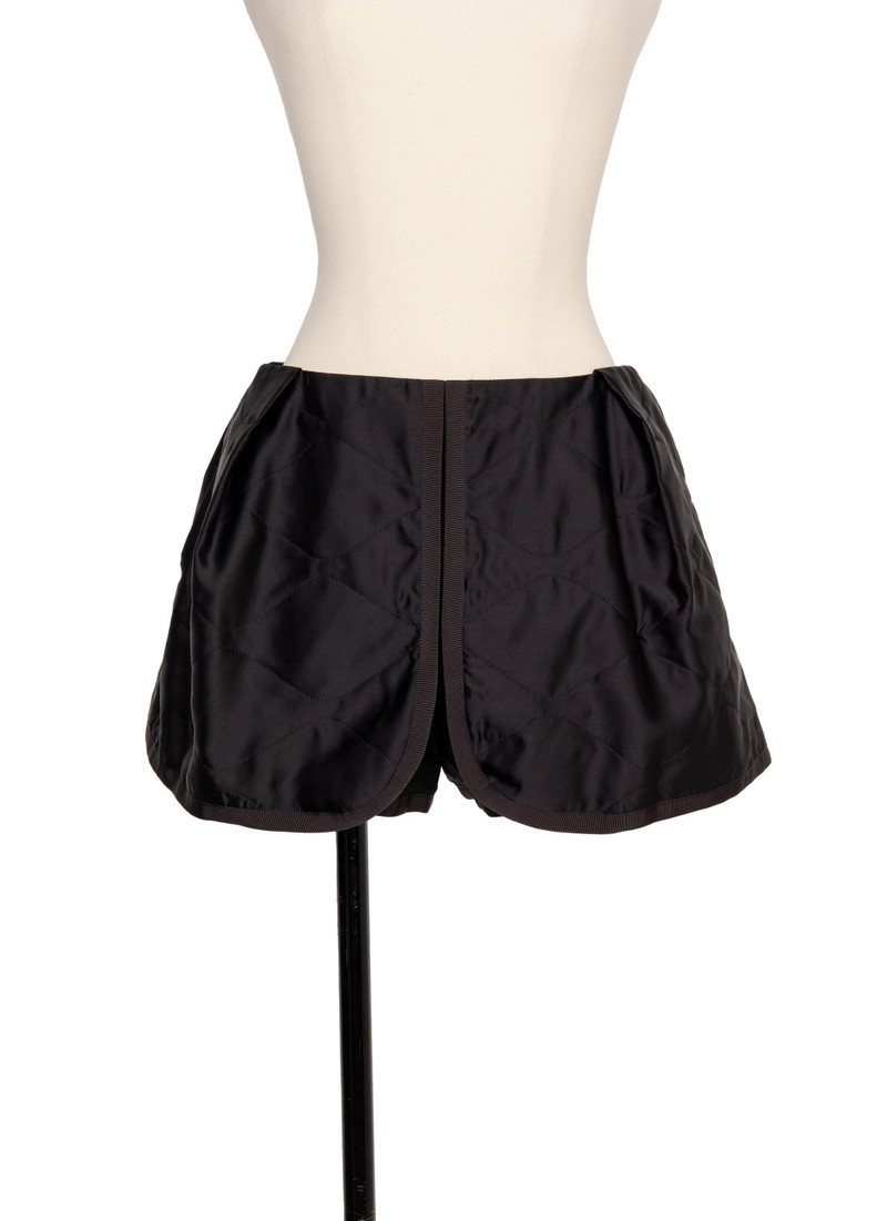 Satin Quilted Shorts 1
