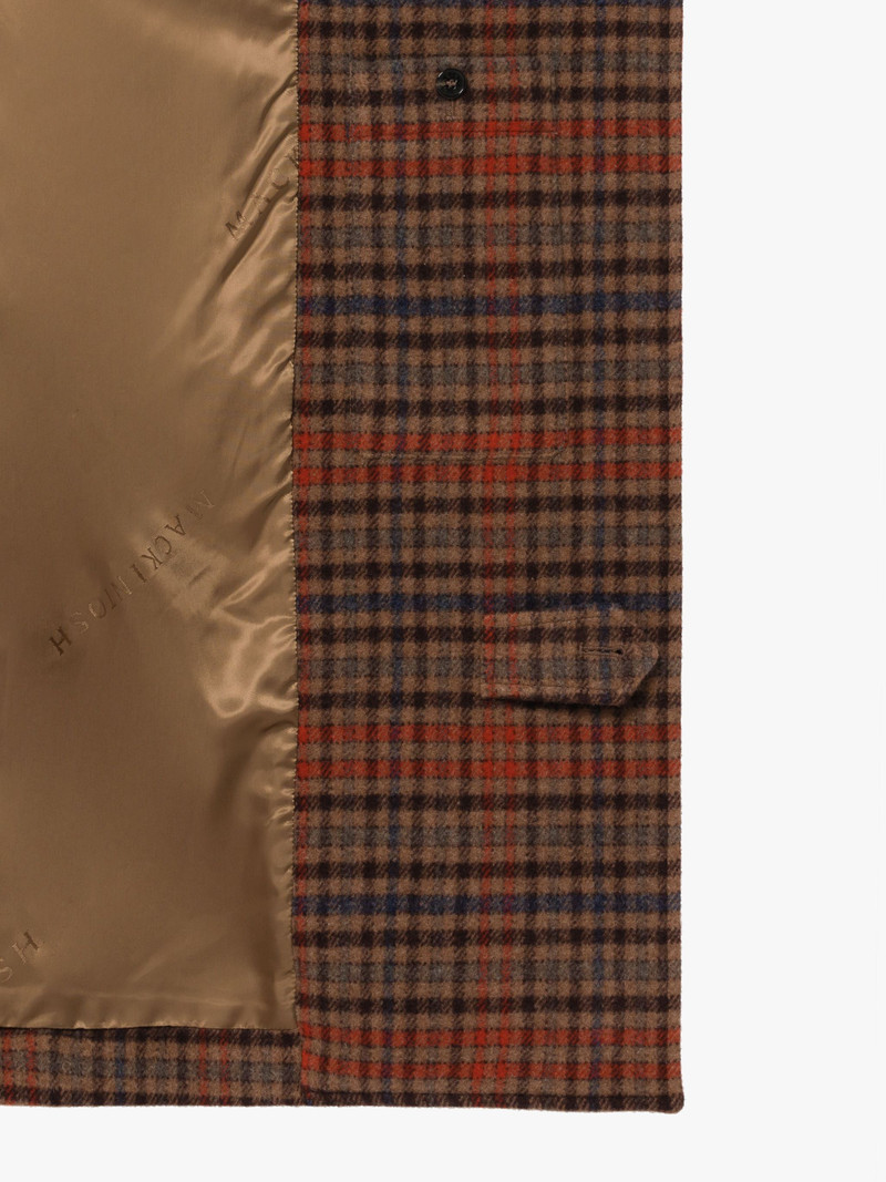 MILAN BROWN CHECK WOOL COAT 6