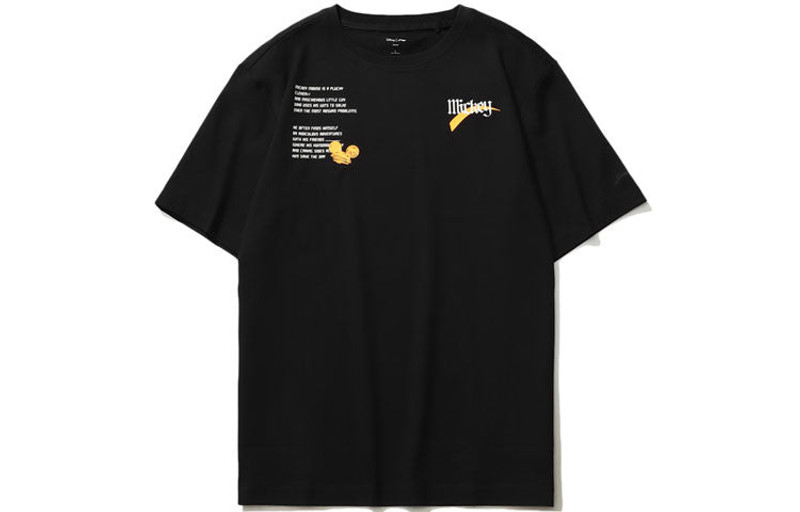 Li-Ning x Disney Crossover Sports Fashion Tee 'Black White' AHSR544-2 - 1