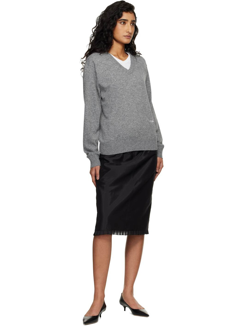 Dunst Black H-Line Laced Midi Skirt outlook