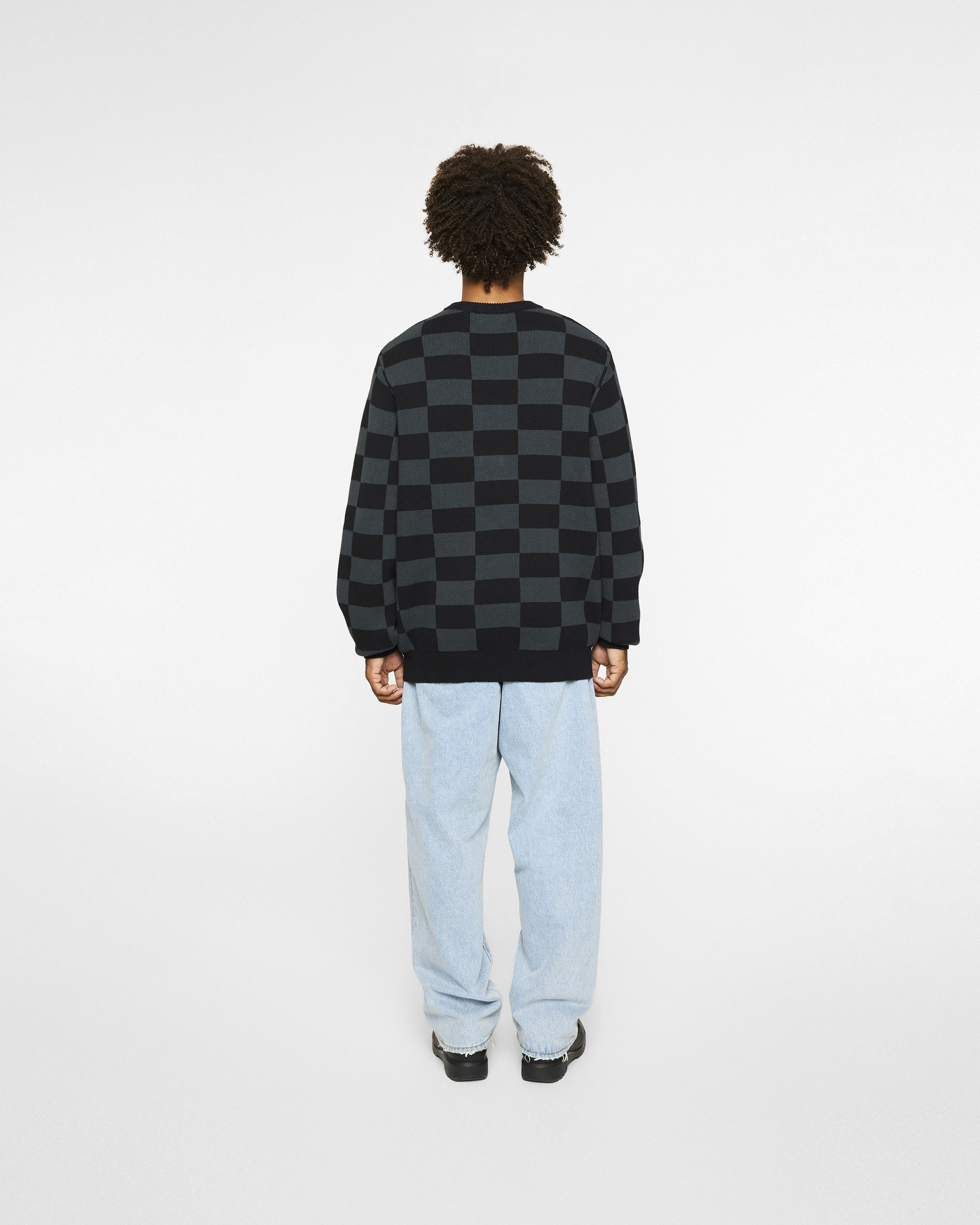 CHECK SWEATER - 4