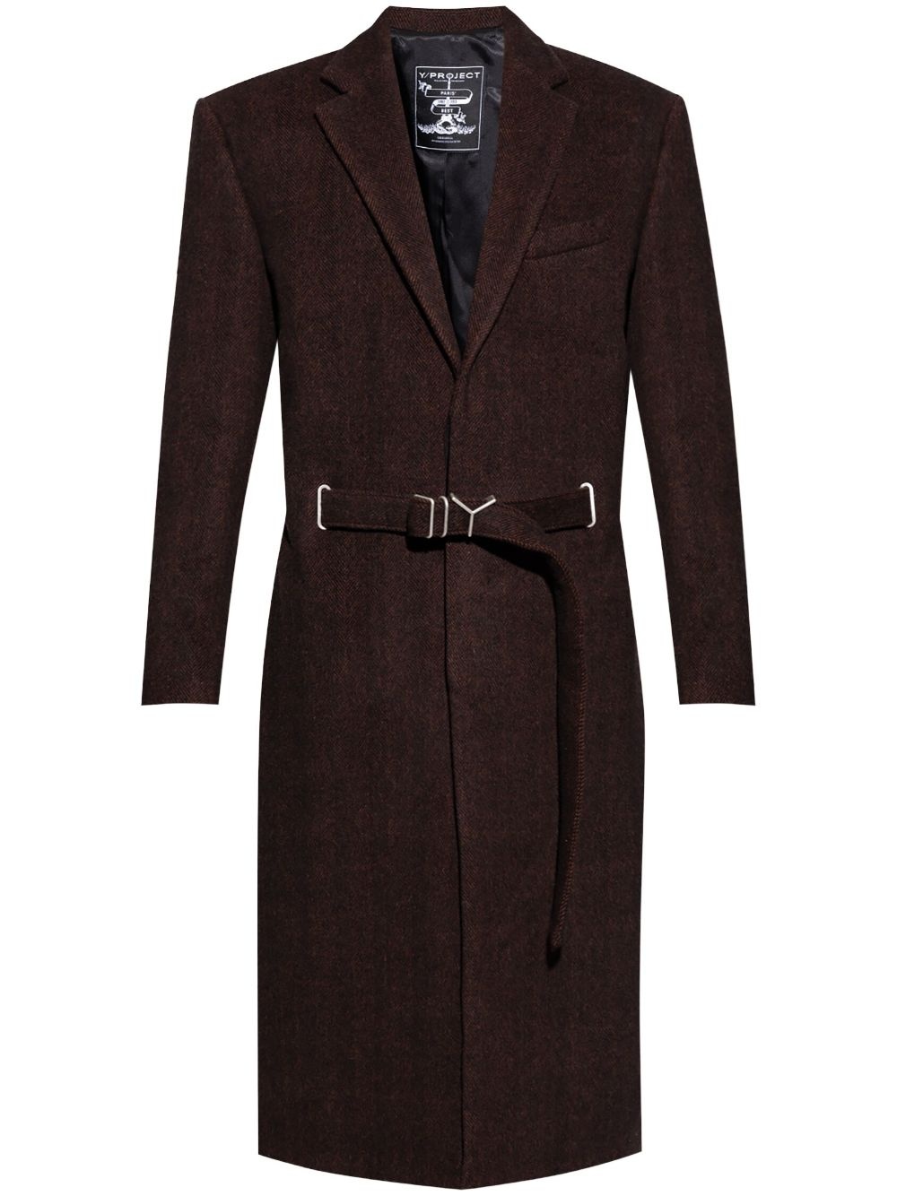wool-blend coat - 1