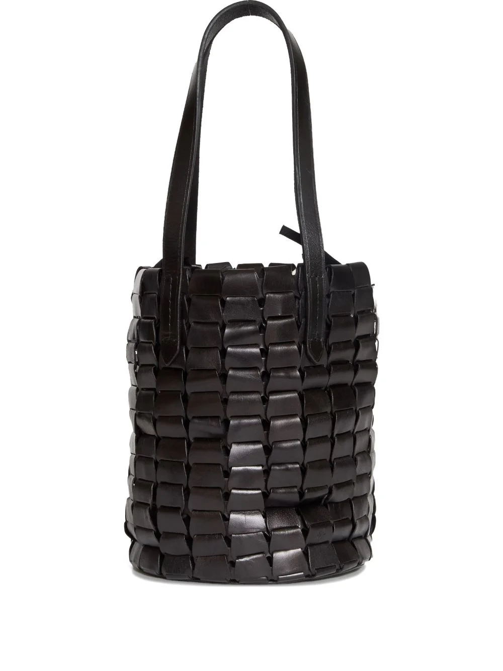 link leather bucket bag - 1