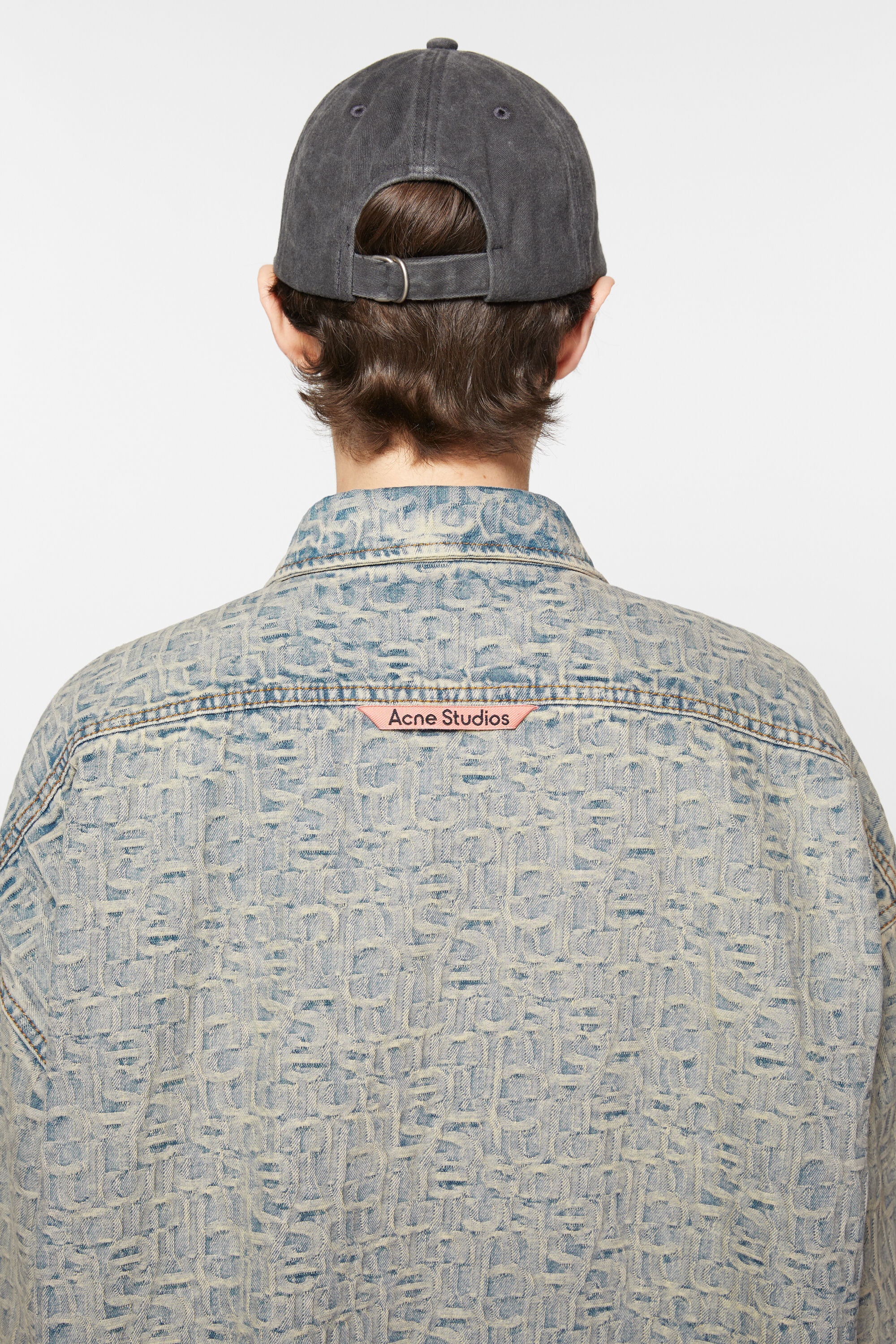 Monogram denim shirt - Relaxed fit - Blue/beige - 4