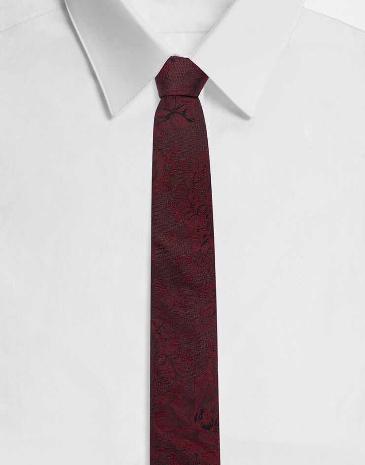 6 cm tie-design silk jacquard blade tie - 1