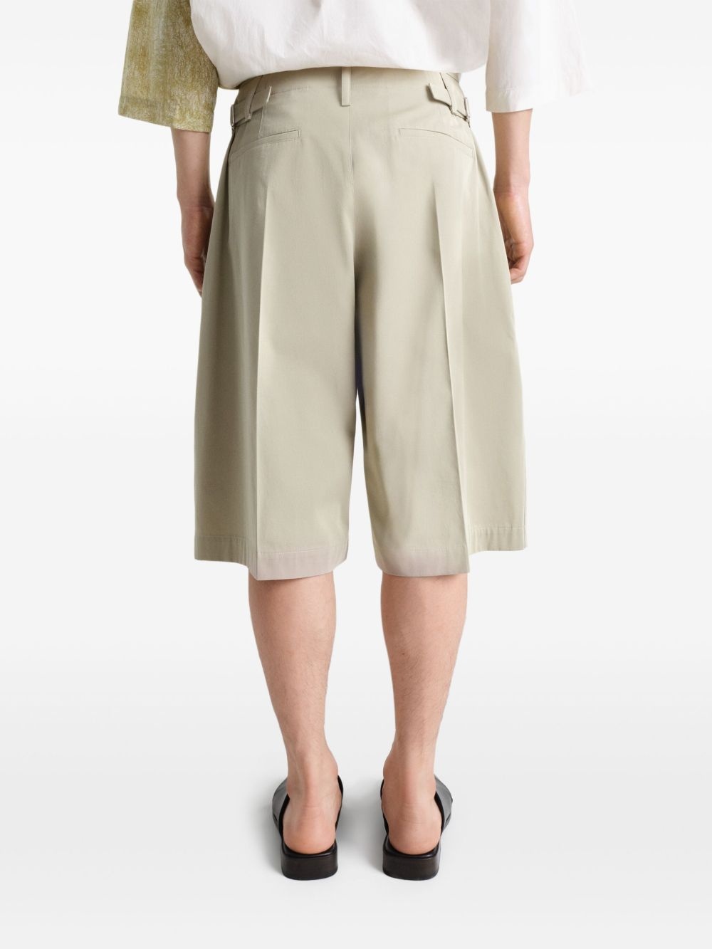 pleated bermuda shorts - 4