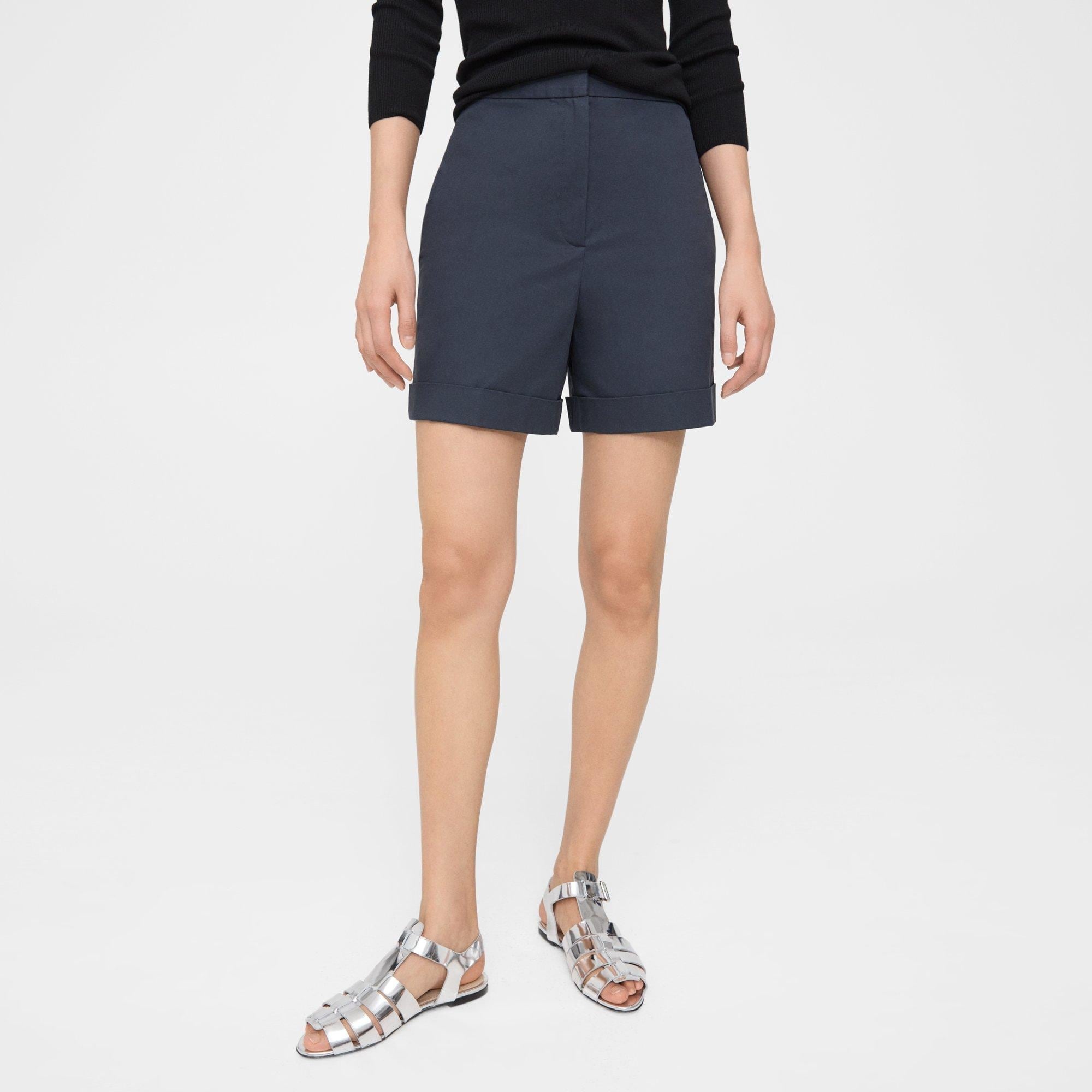 Cuffed Short in Stretch Cotton Twill - 3